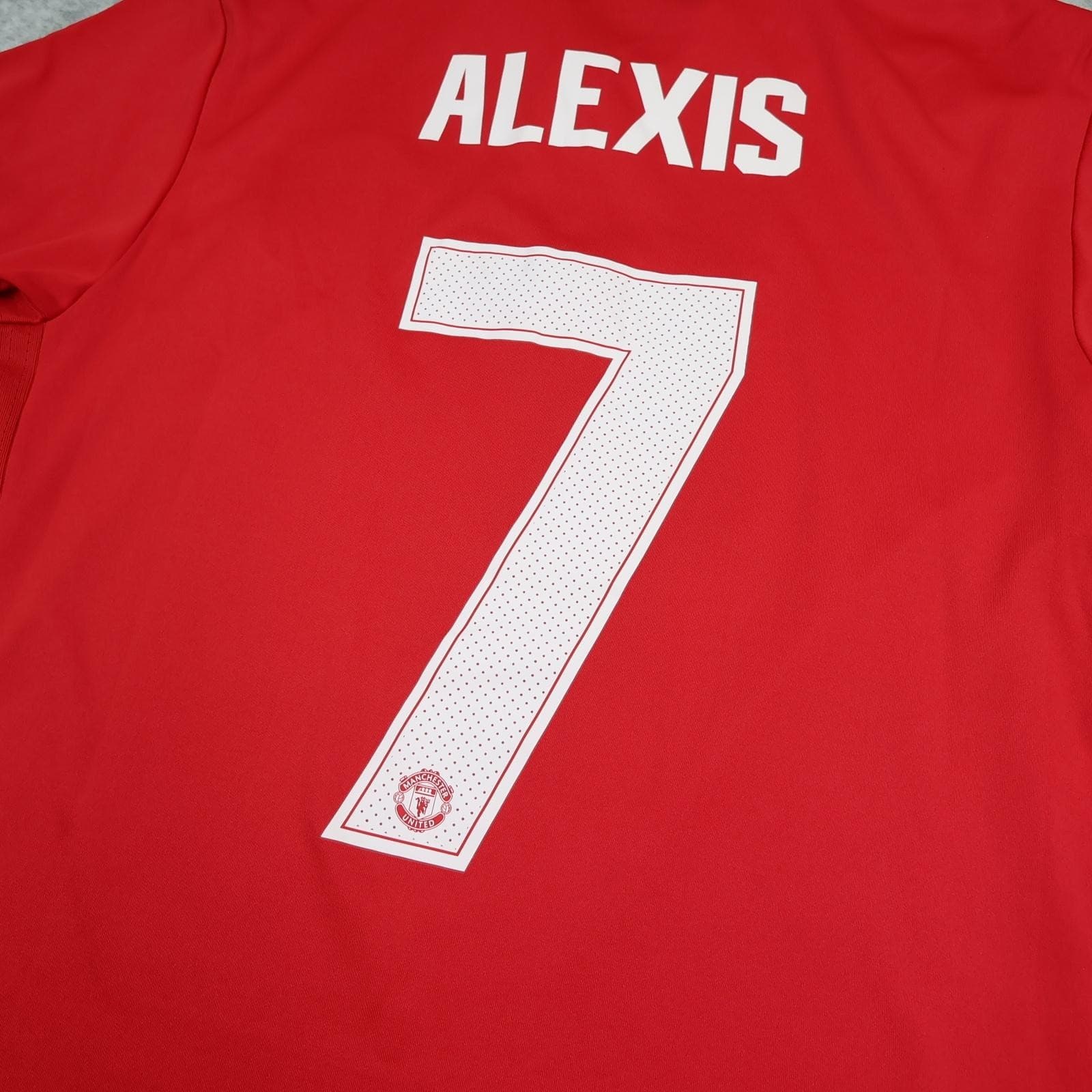 Manchester United Shirt Mens Medium Red Home 2017 2018 Football Adidas Alexis 7 photo 8