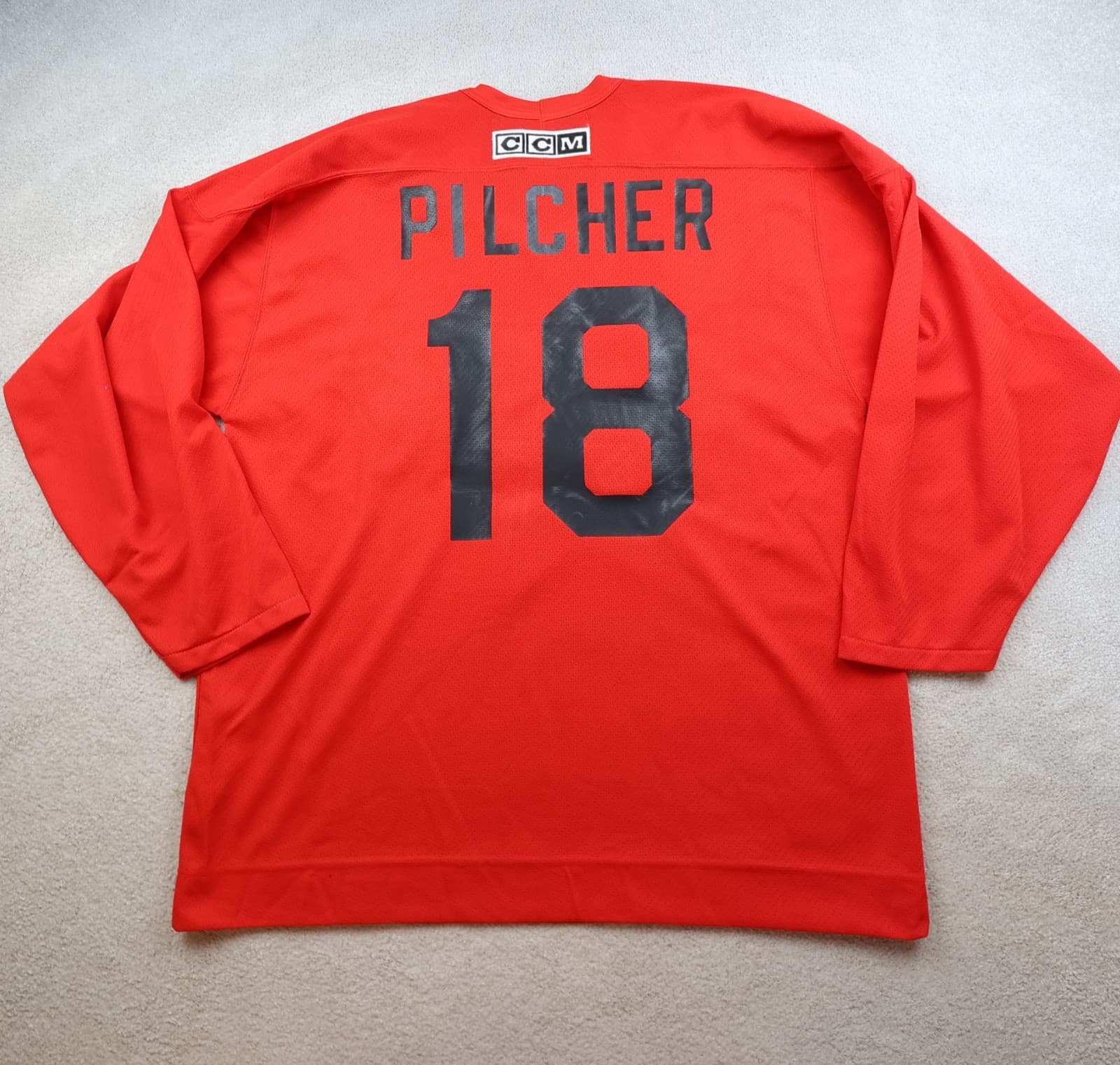Vintage Dallas Stars Jersey Large Red NHL 90s Hockey Shirt CCM photo 2