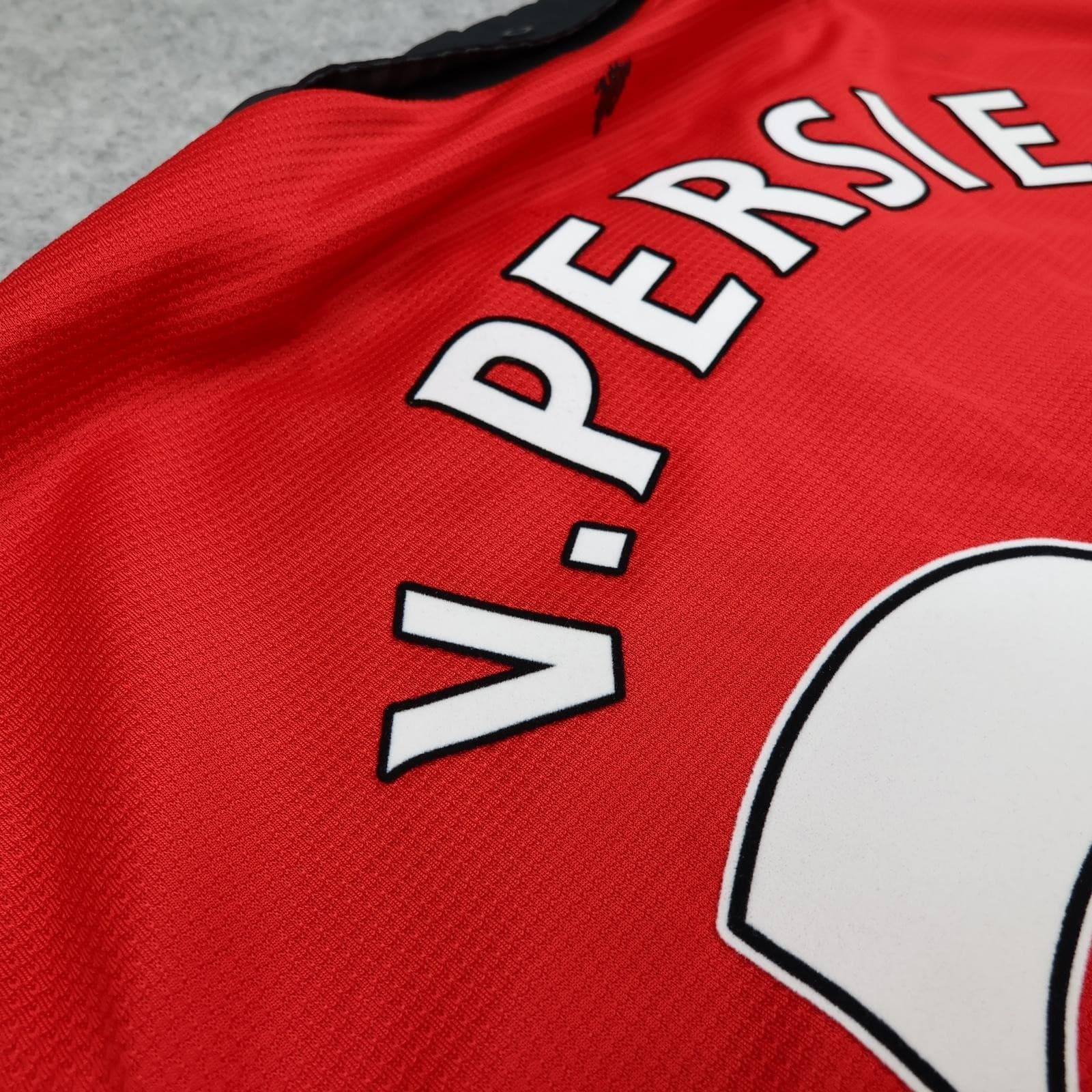 Manchester United Shirt Mens Large Red Home 2013 2014 Football Nike V Persie 20 photo 4