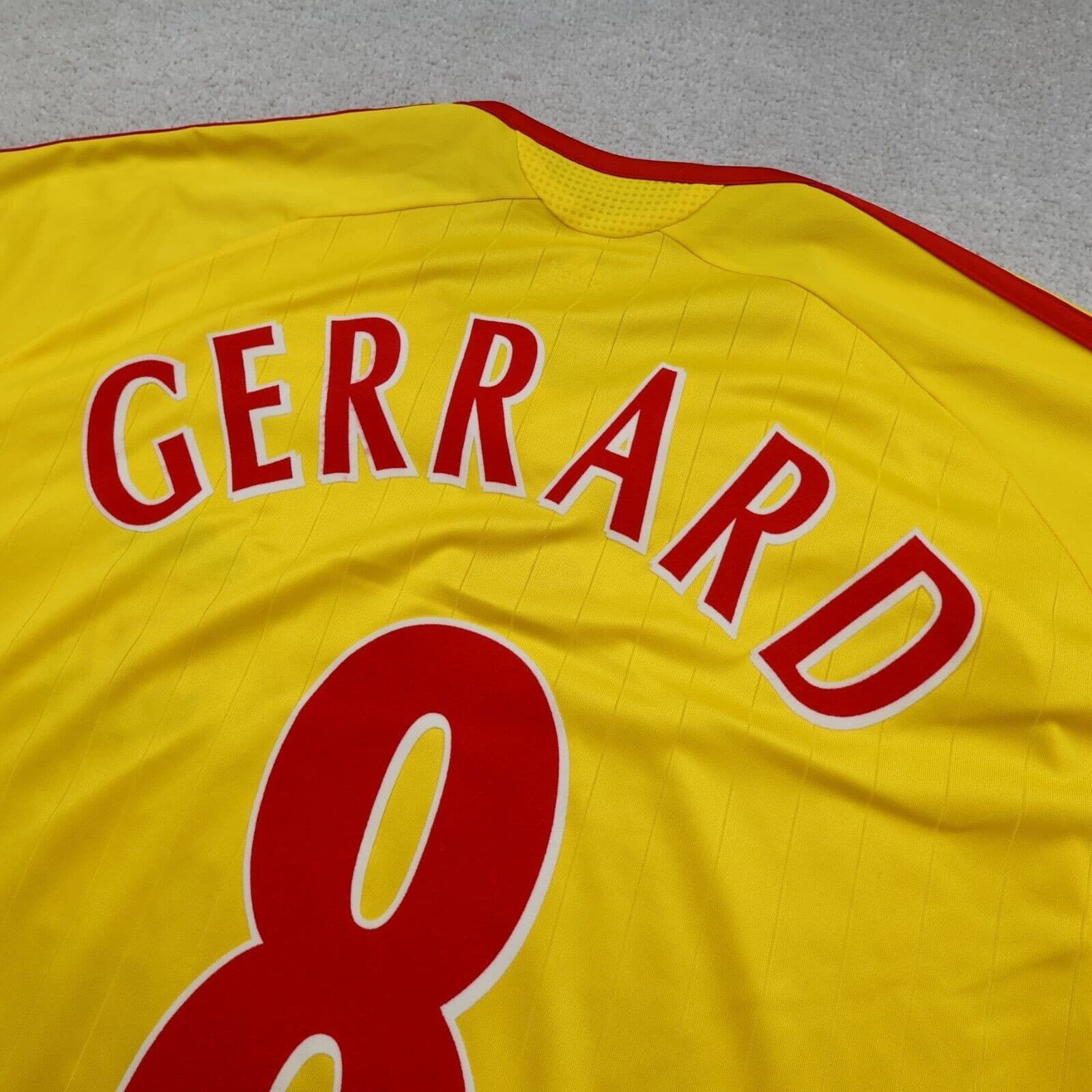 Liverpool Shirt Extra Large Yellow Away Kit 2006 2007 Adidas Jersey Gerrard photo 8