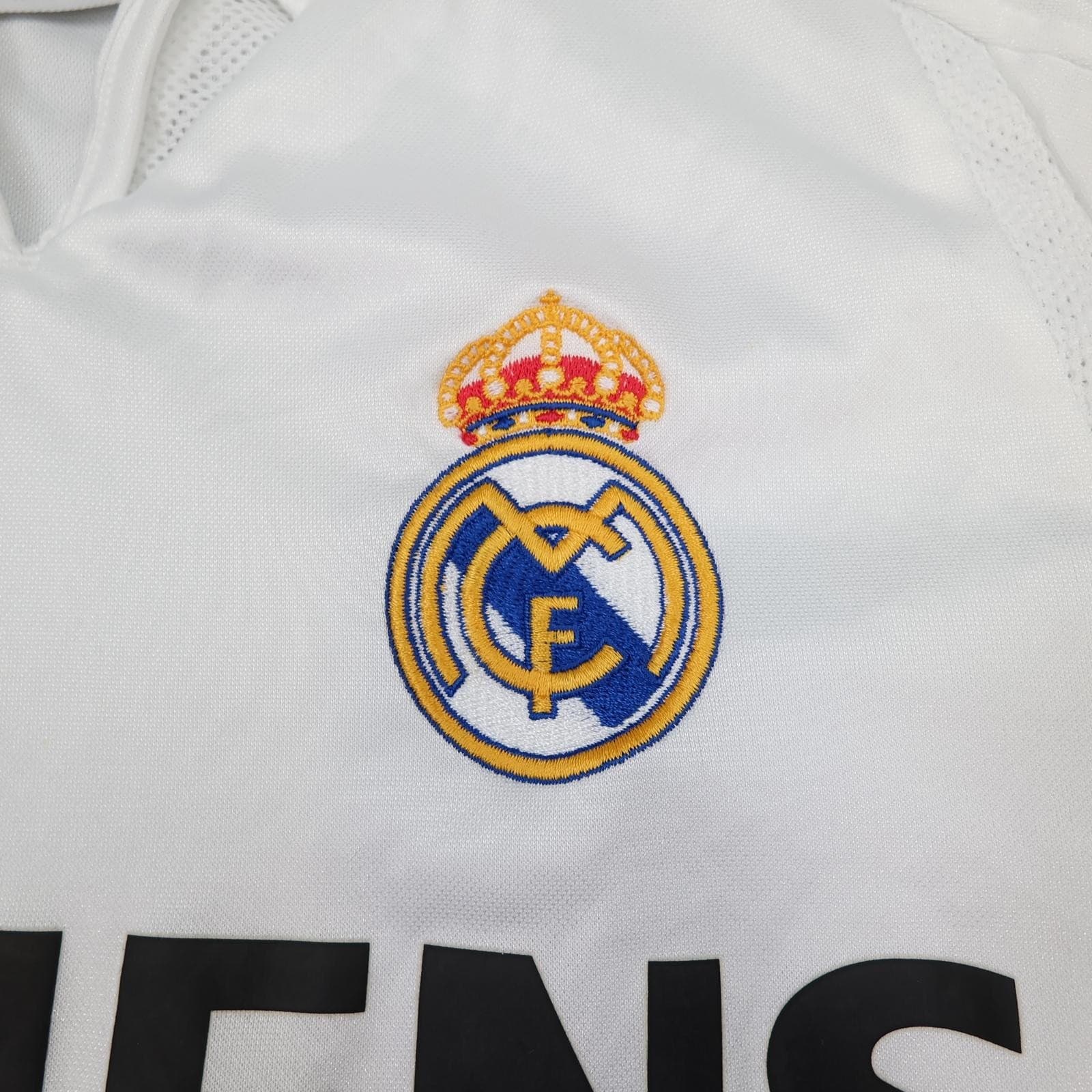 Vintage Real Madrid Shirt Youths 14-15 White 2004 2005 Adidas Siemens Mobile photo 4