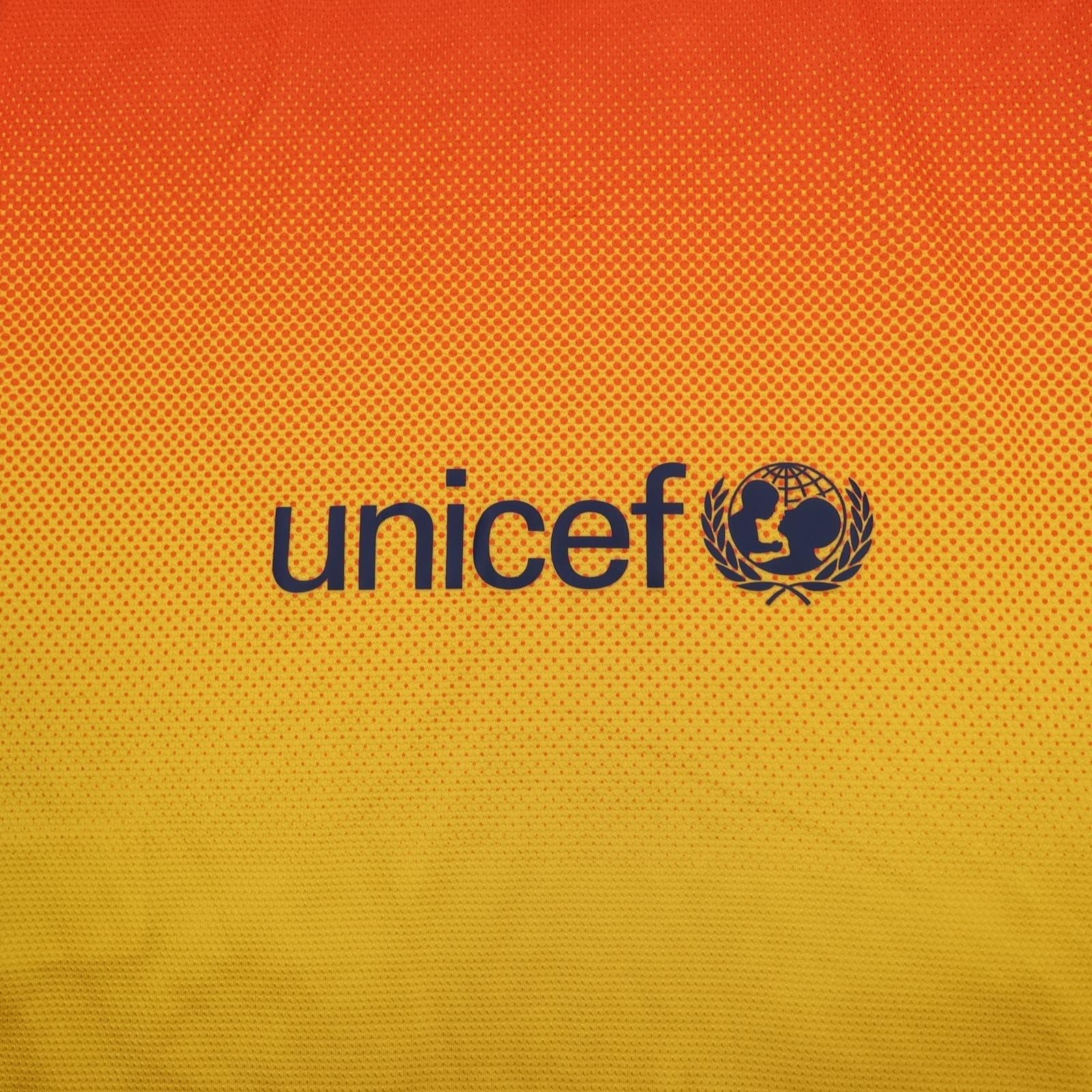 Barcelona Shirt Mens Small Orange Away 2012 2013 Football Nike Qatar Foundation photo 16