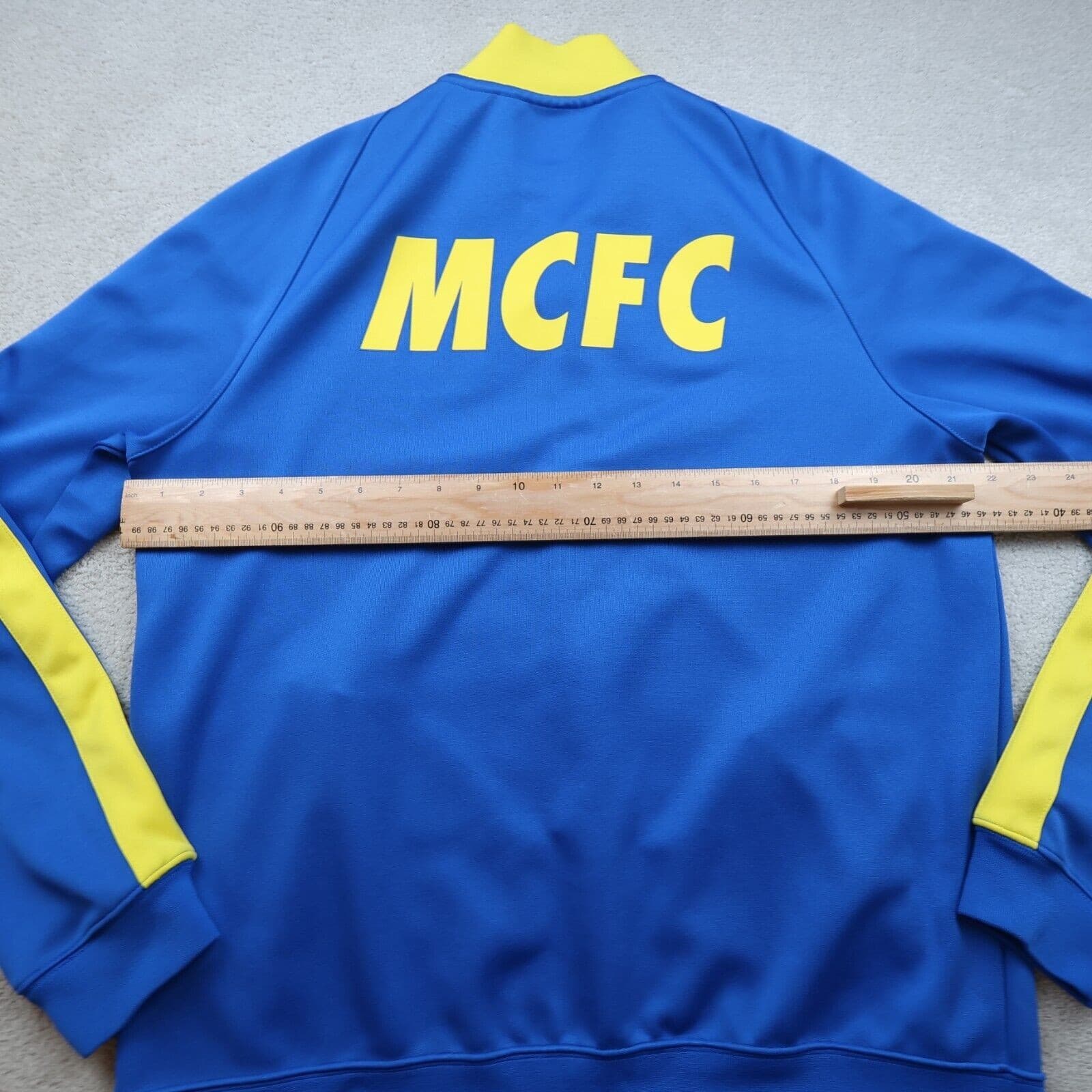 Manchester City Tracksuit Top Large Blue 2014 2015 Full Zip Nike Jacket MCFC photo 8