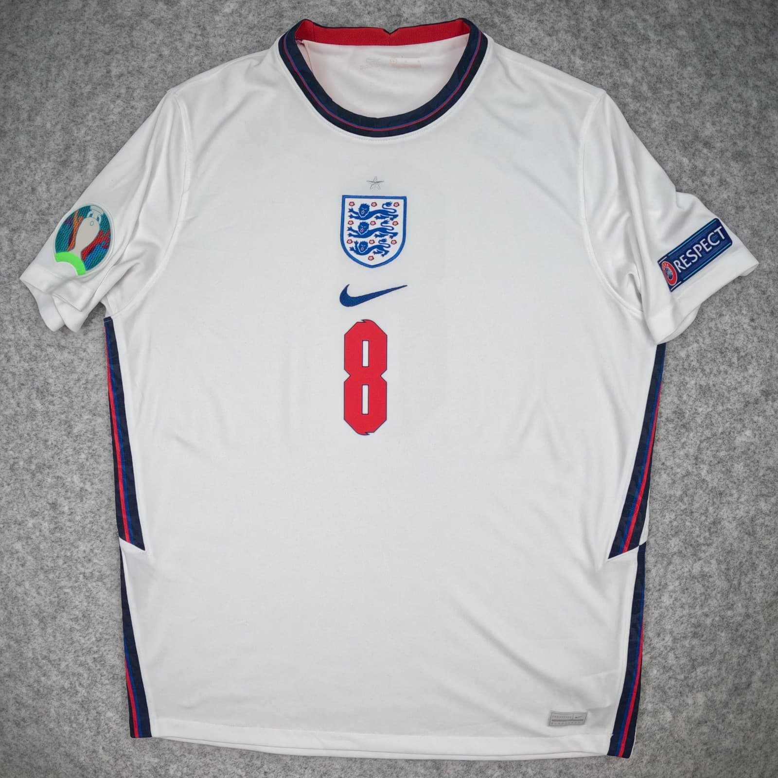 England Football Shirt Large White Home 2020 22 Nike Henderson Soccer Jersey photo 2