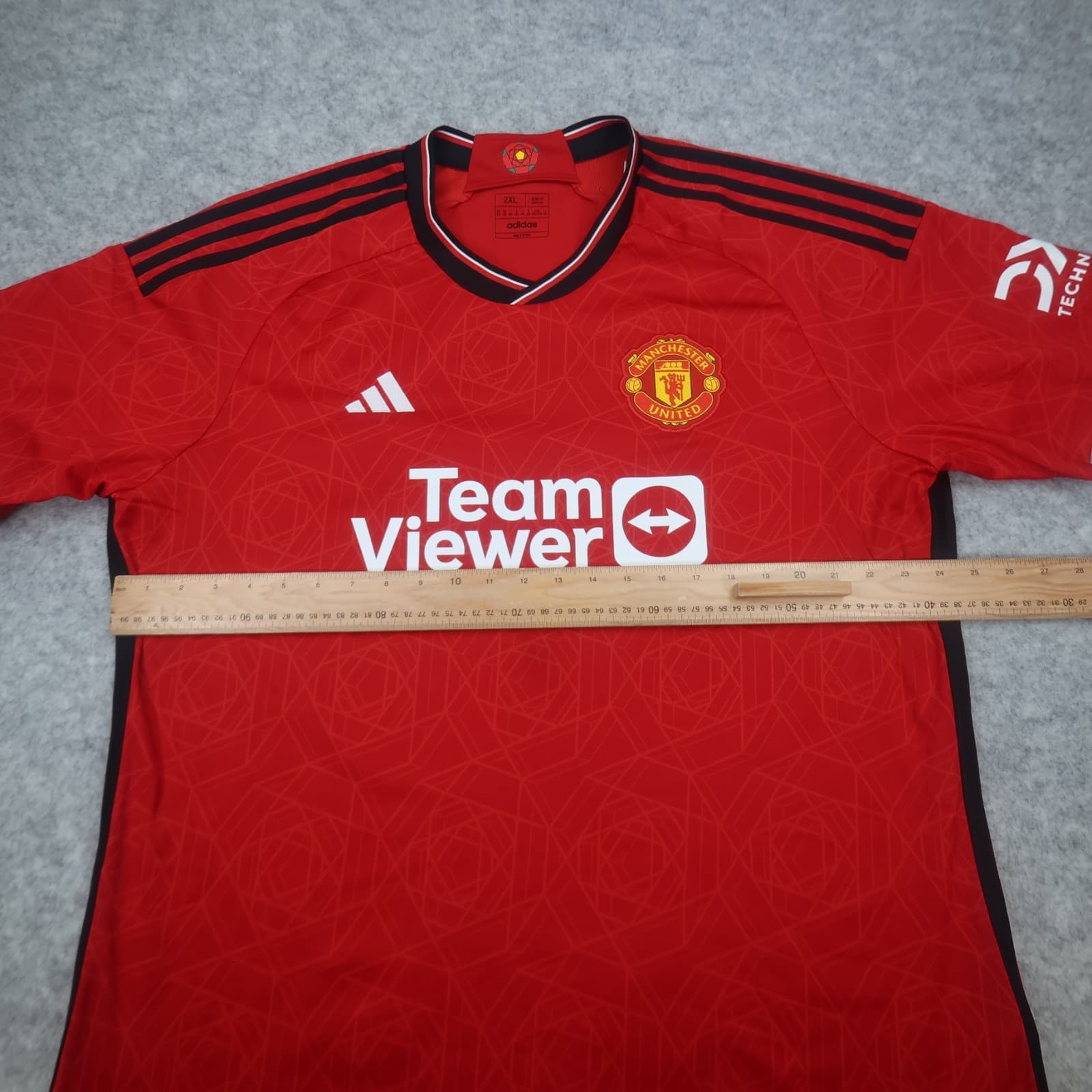 Manchester United Shirt 2XL Red Home Kit 2023 2024 Adidas Jersey Slim Fit XXL photo 10