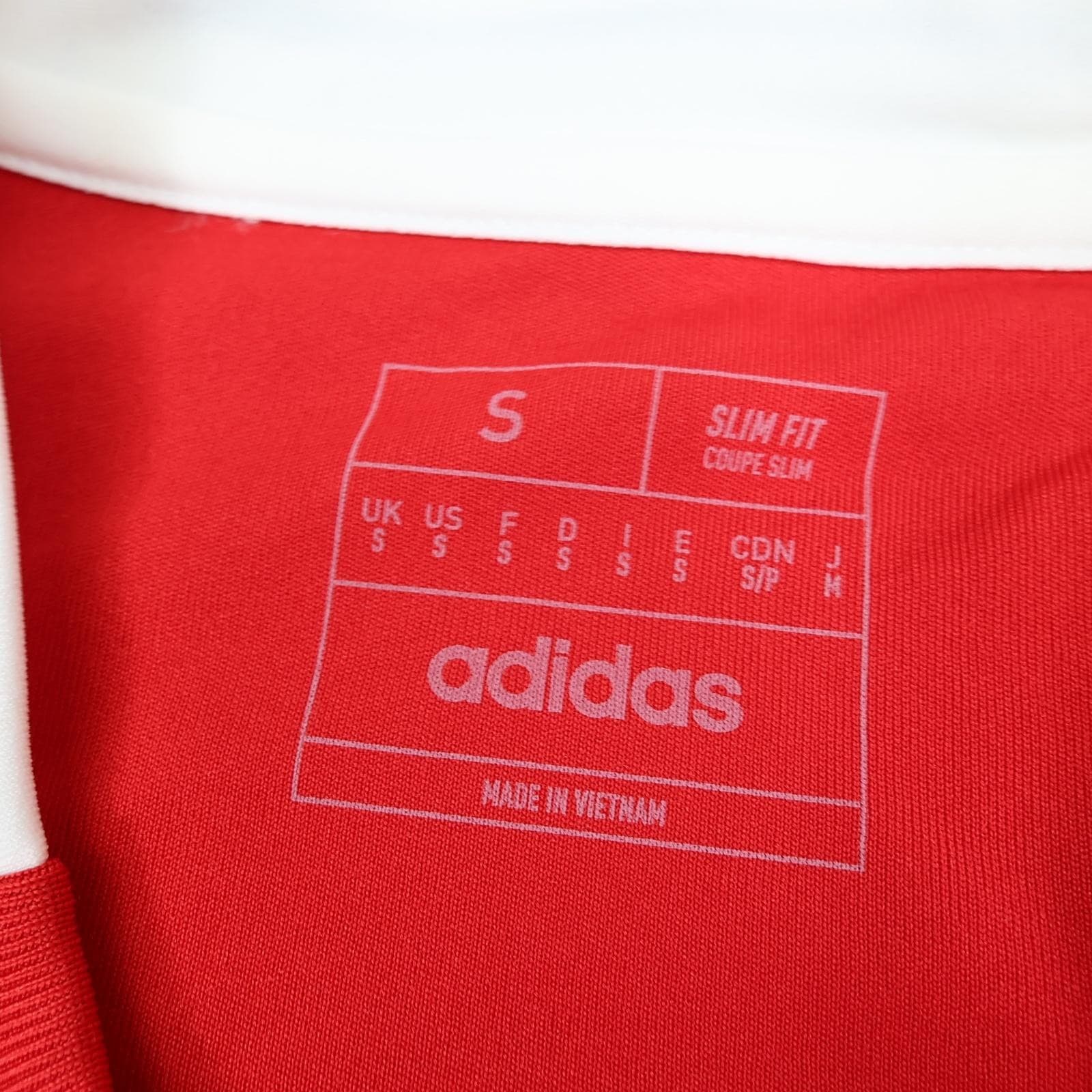 Arsenal Shirt Mens Small Home 2024 2025 Red Adidas Soccer Jersey Slim Fit photo 5