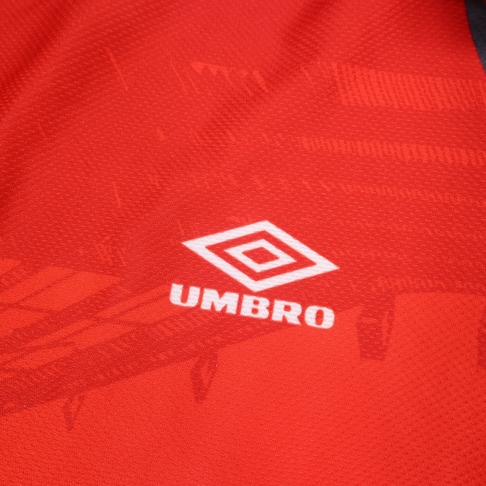 Vintage Manchester United Shirt Large Red Home 1994 1996 Umbro Soccer Jersey photo 5