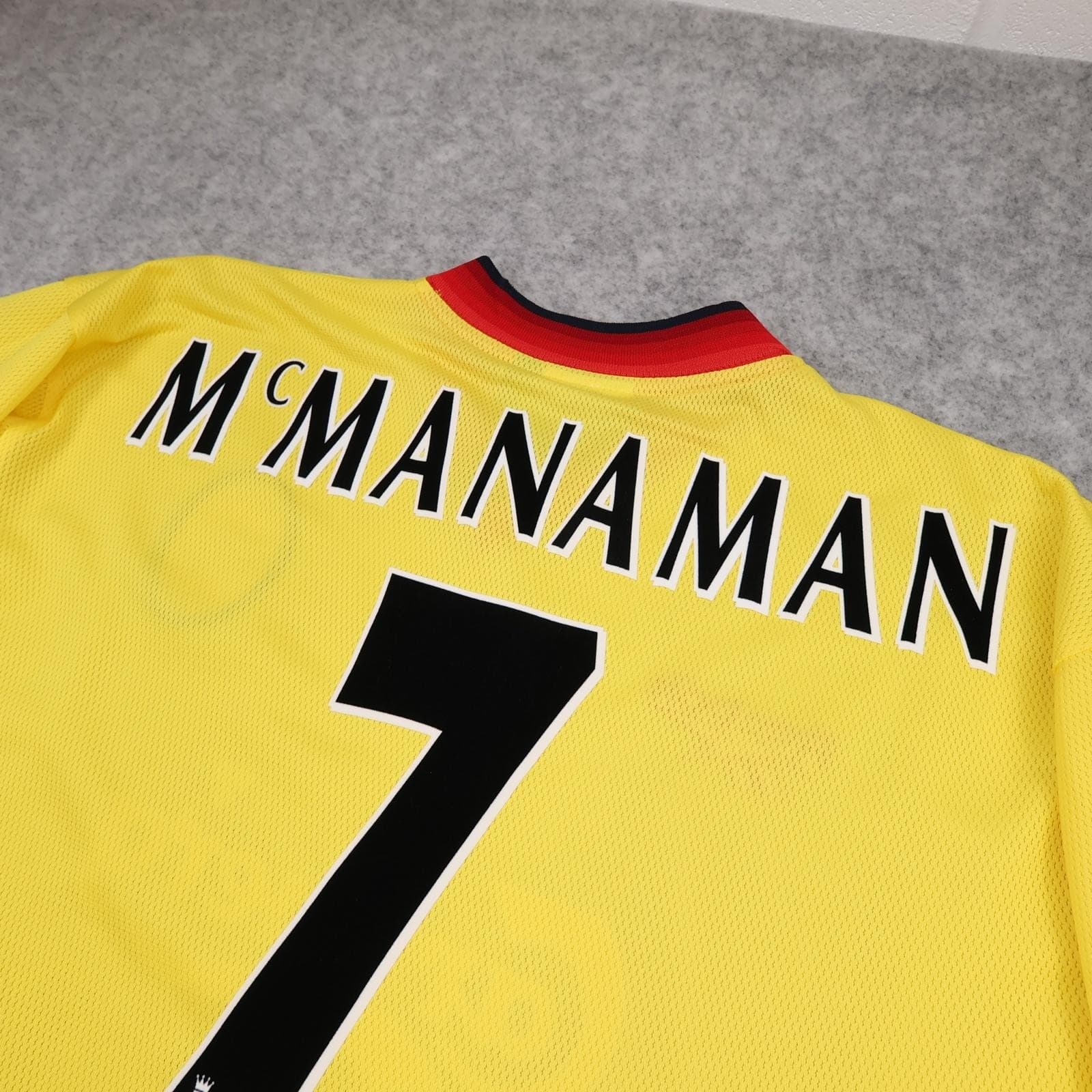 Vintage Liverpool Away Shirt Mens Large Yellow 1997 1999 Reebok Carlsberg Jersey photo 11