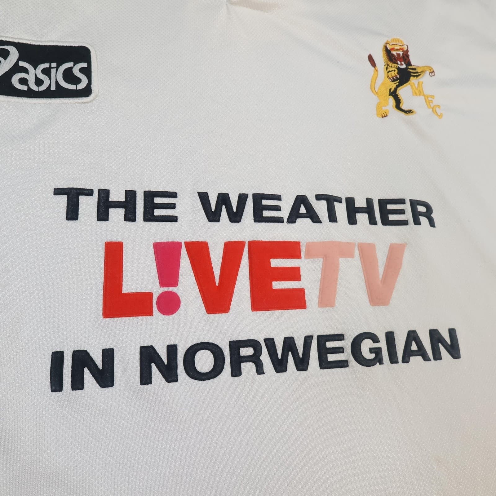 Vintage Millwall Shirt Mens 2XL White Away Asics LIVETV Norwegian Jersey 1997 99 photo 6