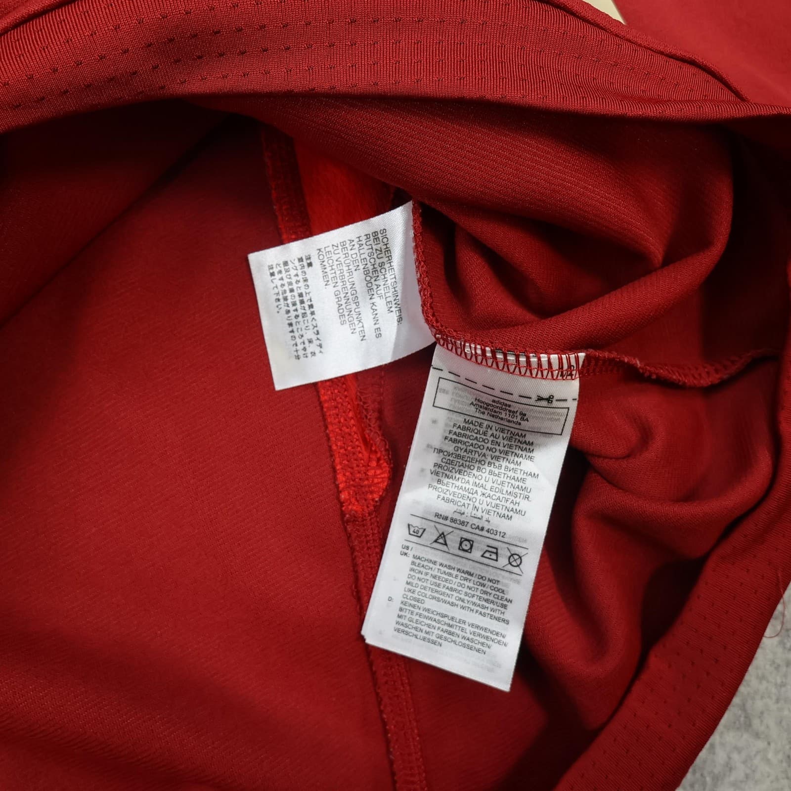 Arsenal Training Top Mens Large Red Football Adidas Pullover 2023 2024 Kit photo 9