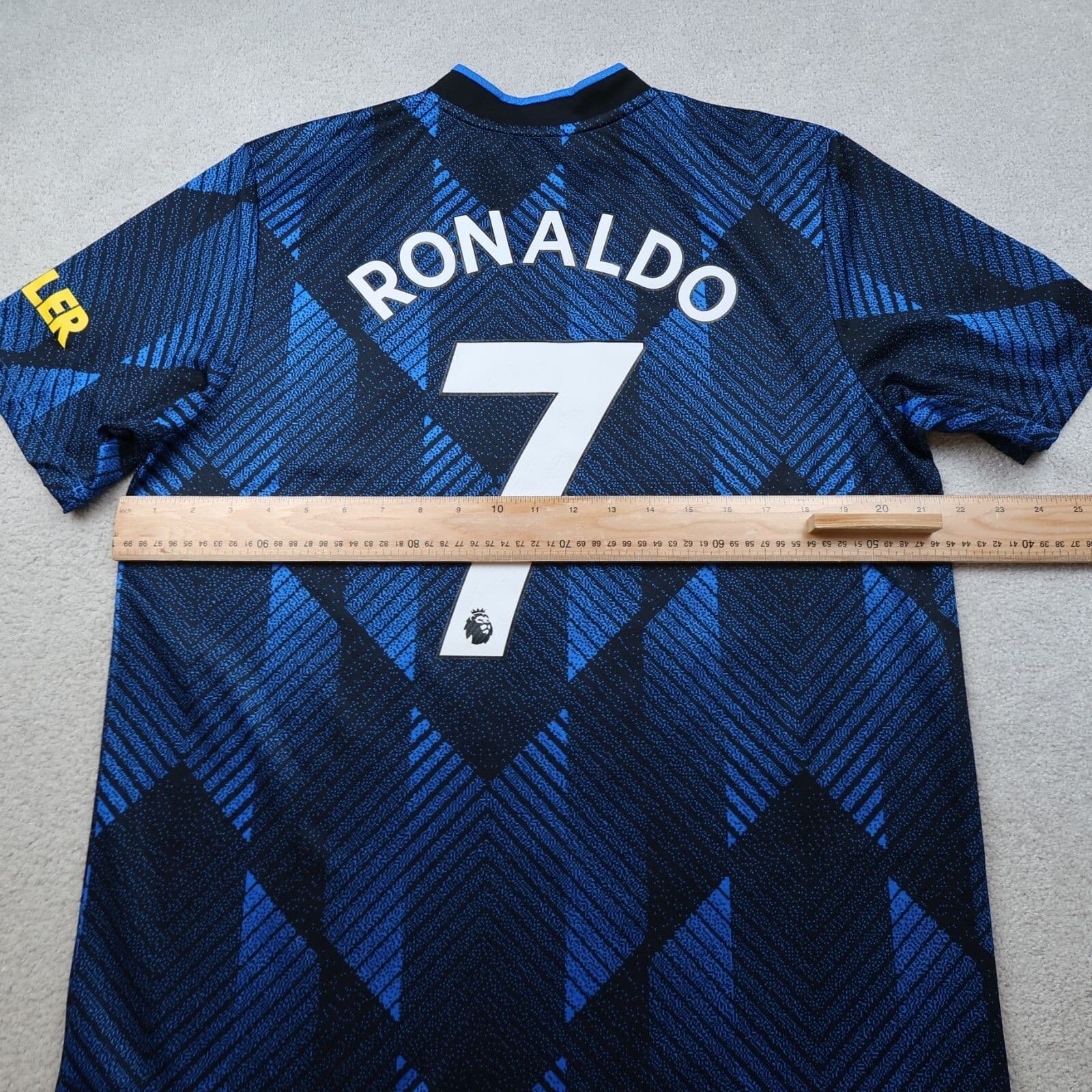 Manchester United Shirt Large Blue Third Kit 2021 2022 Adidas Jersey Ronaldo 7 photo 7