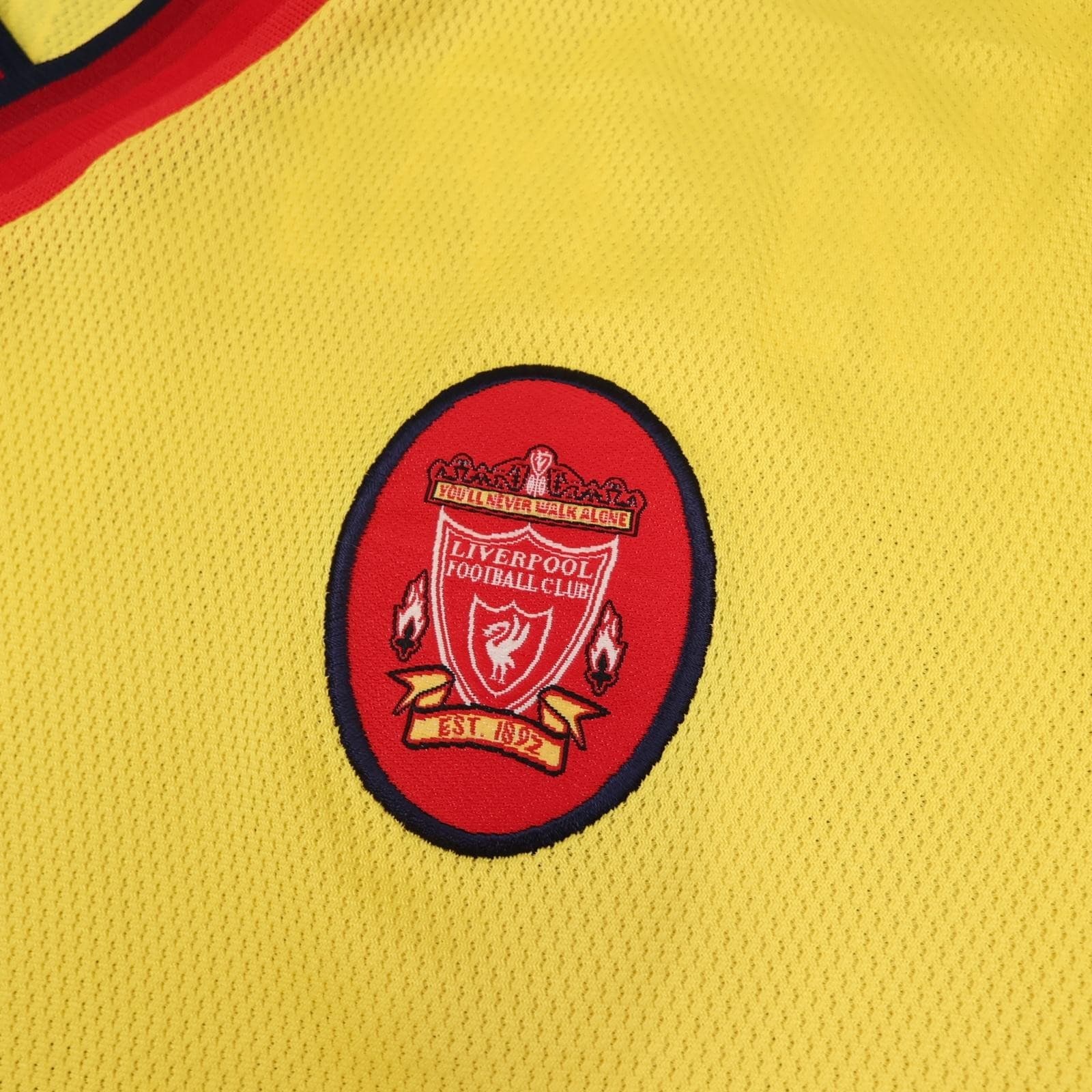 Vintage Liverpool Away Shirt Mens Large Yellow 1997 1999 Reebok Carlsberg Jersey photo 6