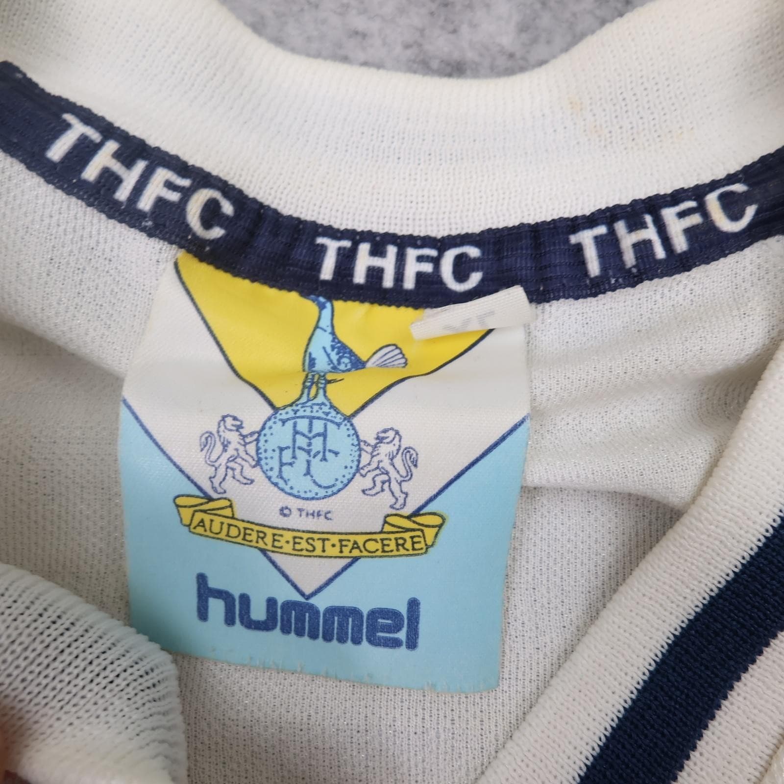 Vintage Tottenham Hotspur Shirt Mens XL White Home 1989 1991 Hummel Holsten photo 12