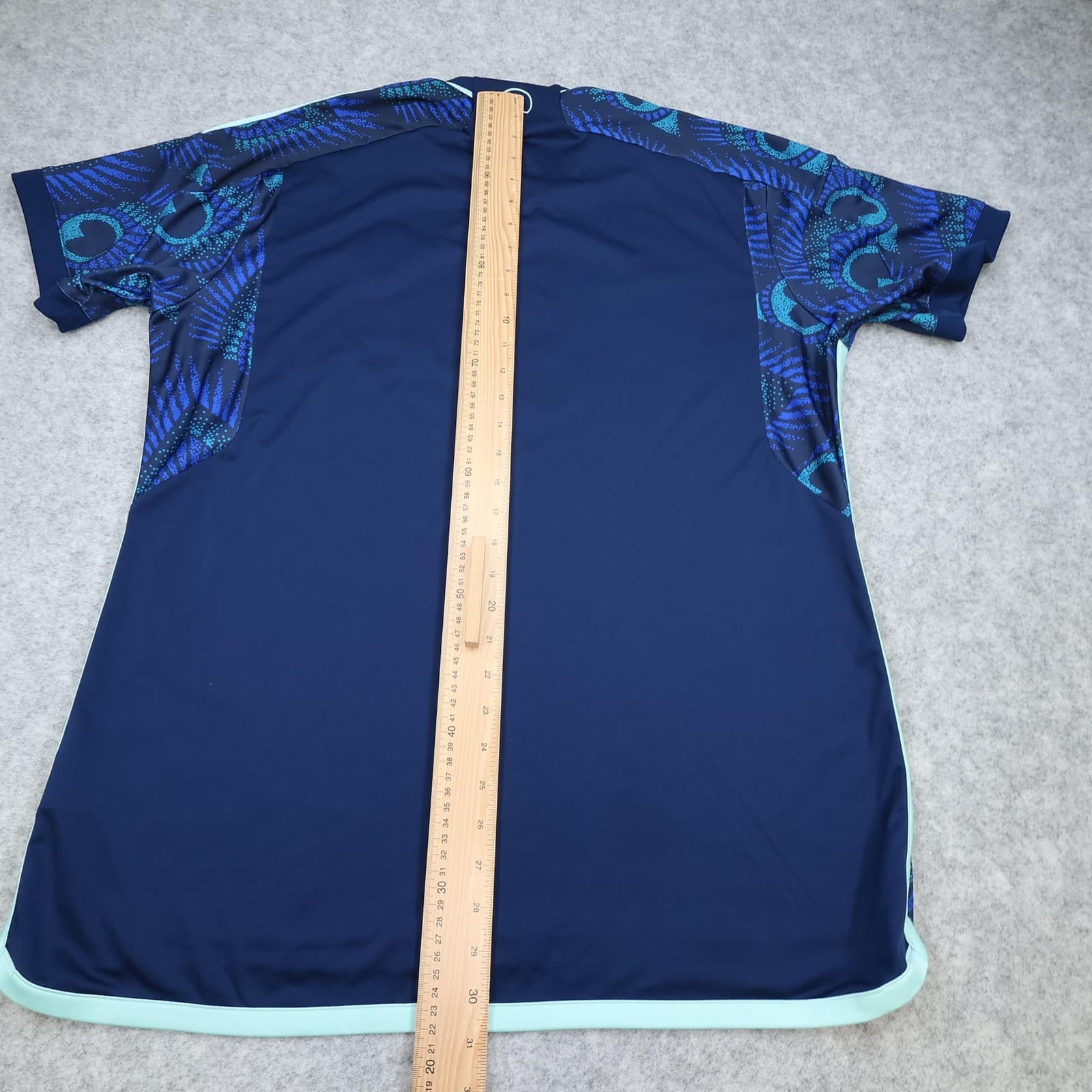 Leeds United Shirt Mens XL Blue Away Kit 2023 2024 Adidas Soccer Jersey photo 11