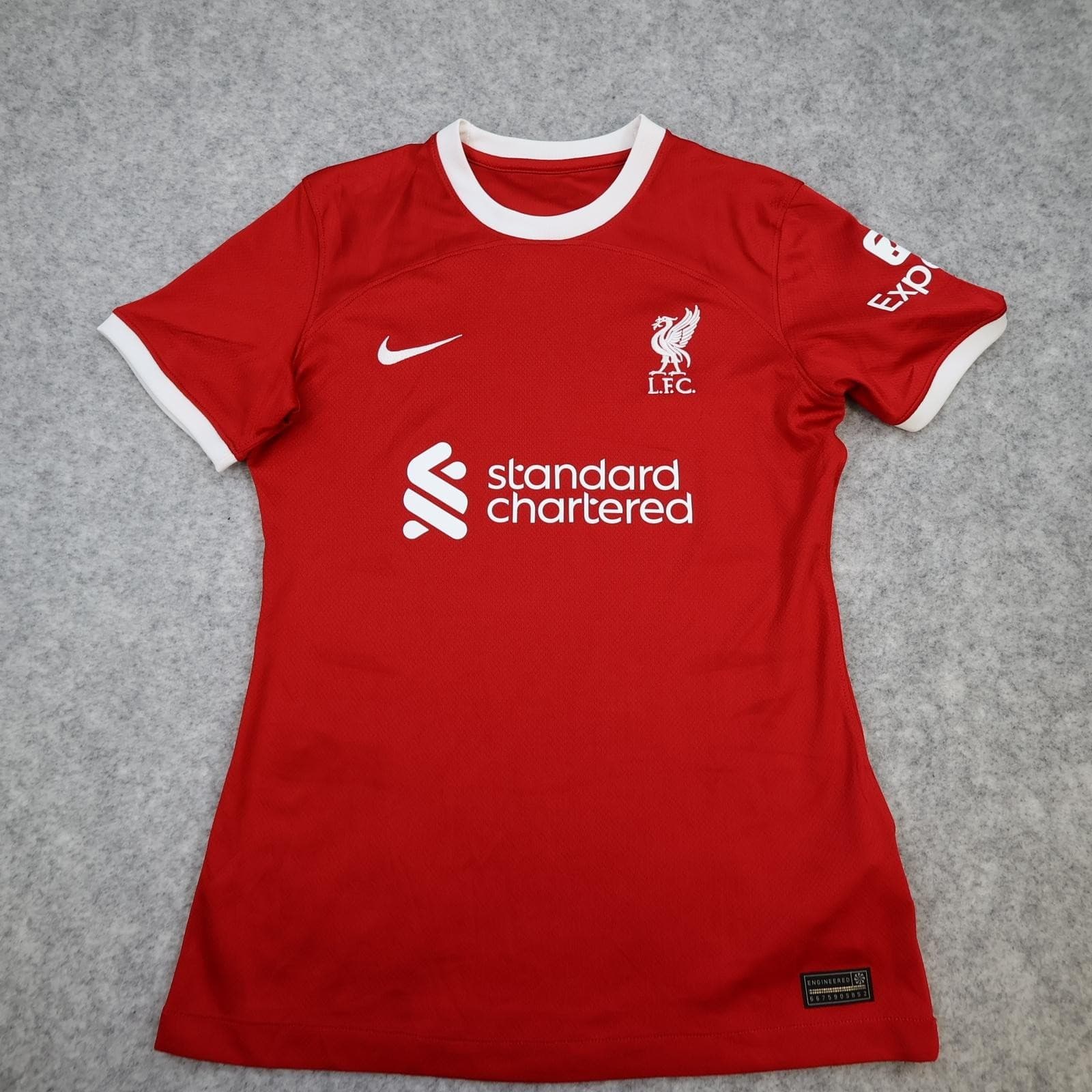 Liverpool Shirt Womens Small Red Home 2023 2024 Football Nike Standard Chartered