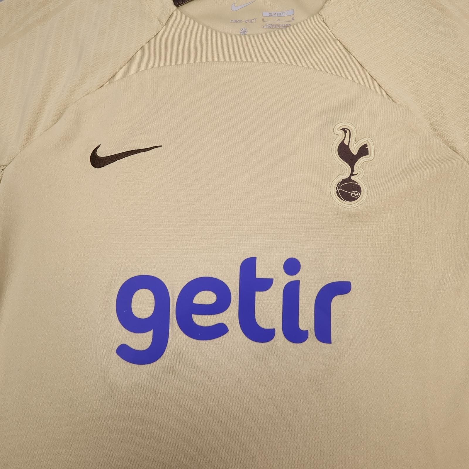 Tottenham Hotspur Training Shirt Mens Large Beige Football Nike Getir 2023 2024 photo 2