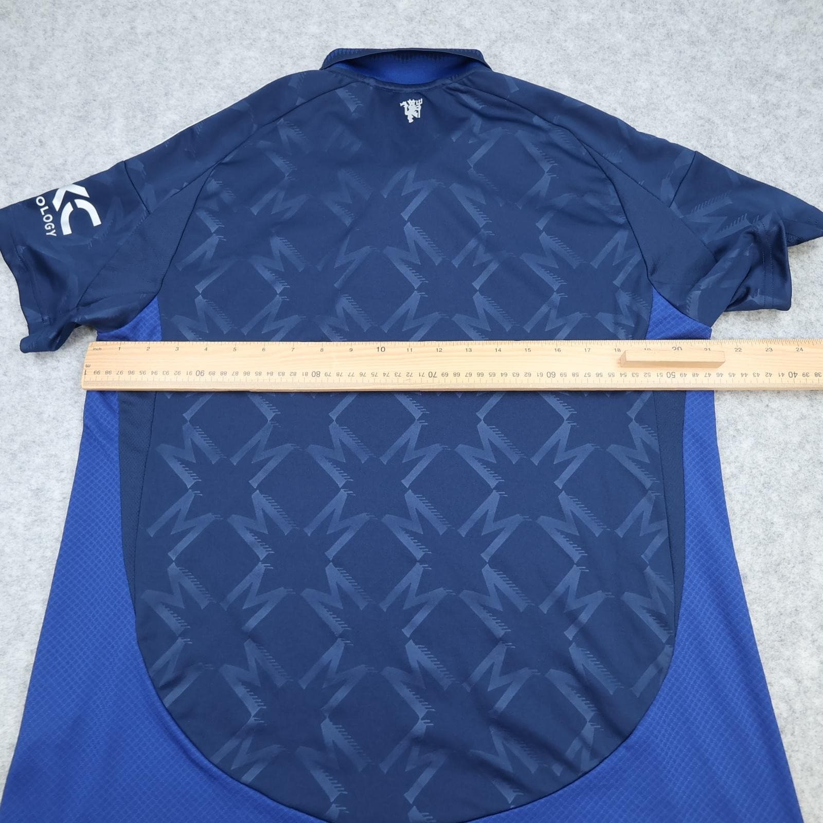Manchester United Shirt Mens XL Blue Away 2024 2025 Adidas Soccer Jersey photo 7