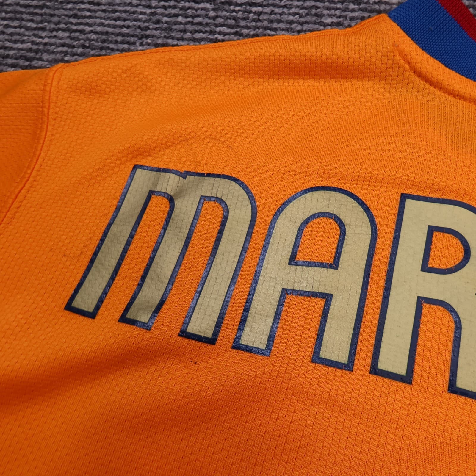 Barcelona Shirt Large Orange Away 2006 2008 Nike Football Diego Maradona Jersey photo 11