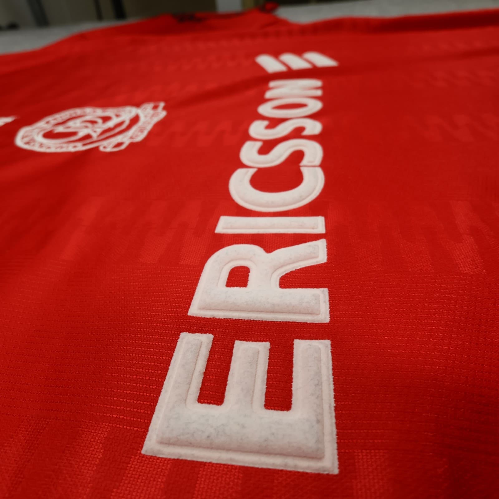 Vintage QPR Away Shirt Extra Large Red 1996 1997 Soccer Jersey Ericsson photo 7