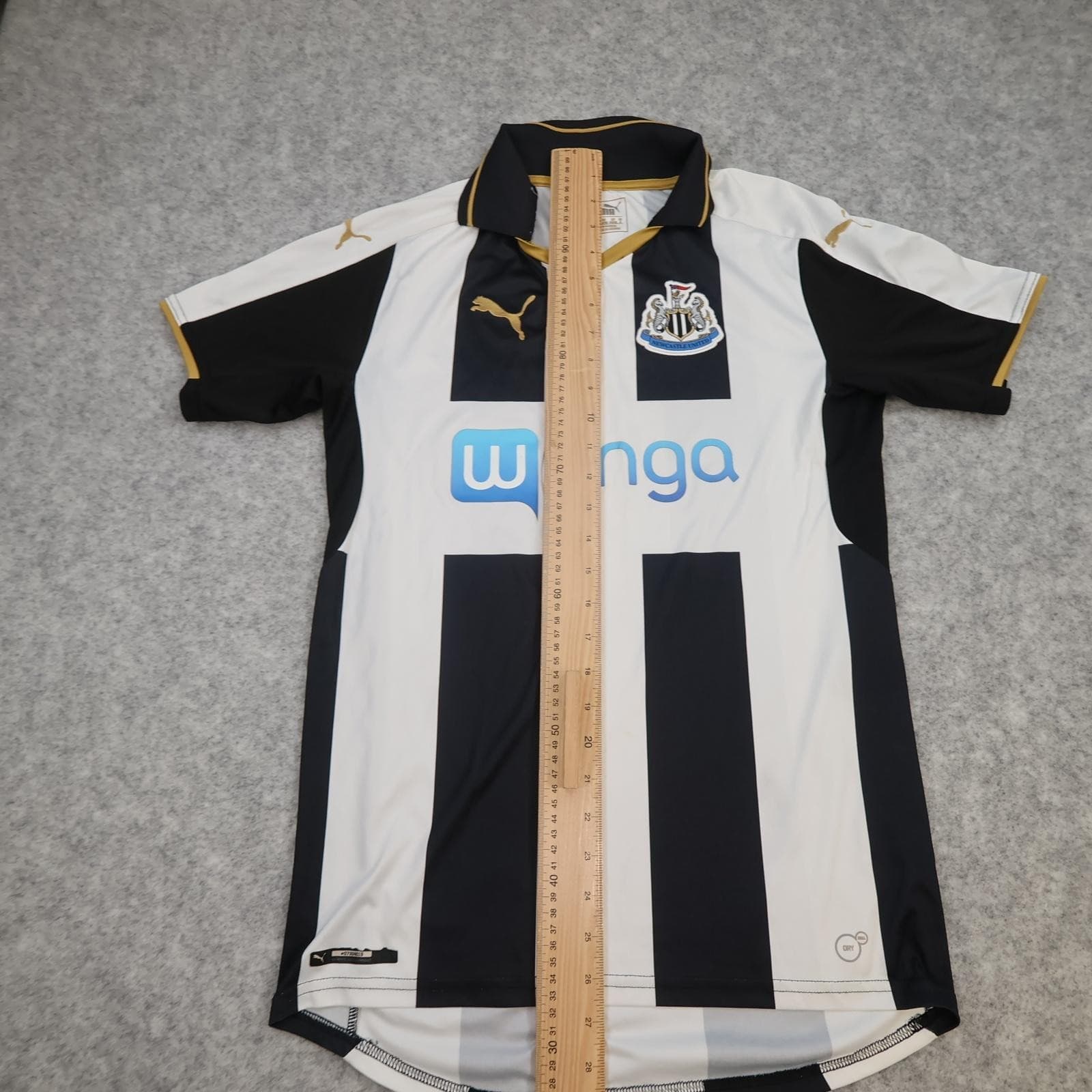 Newcastle United Shirt Mens Small Multi Home 2013 2014 EPL Football Puma Wonga photo 14