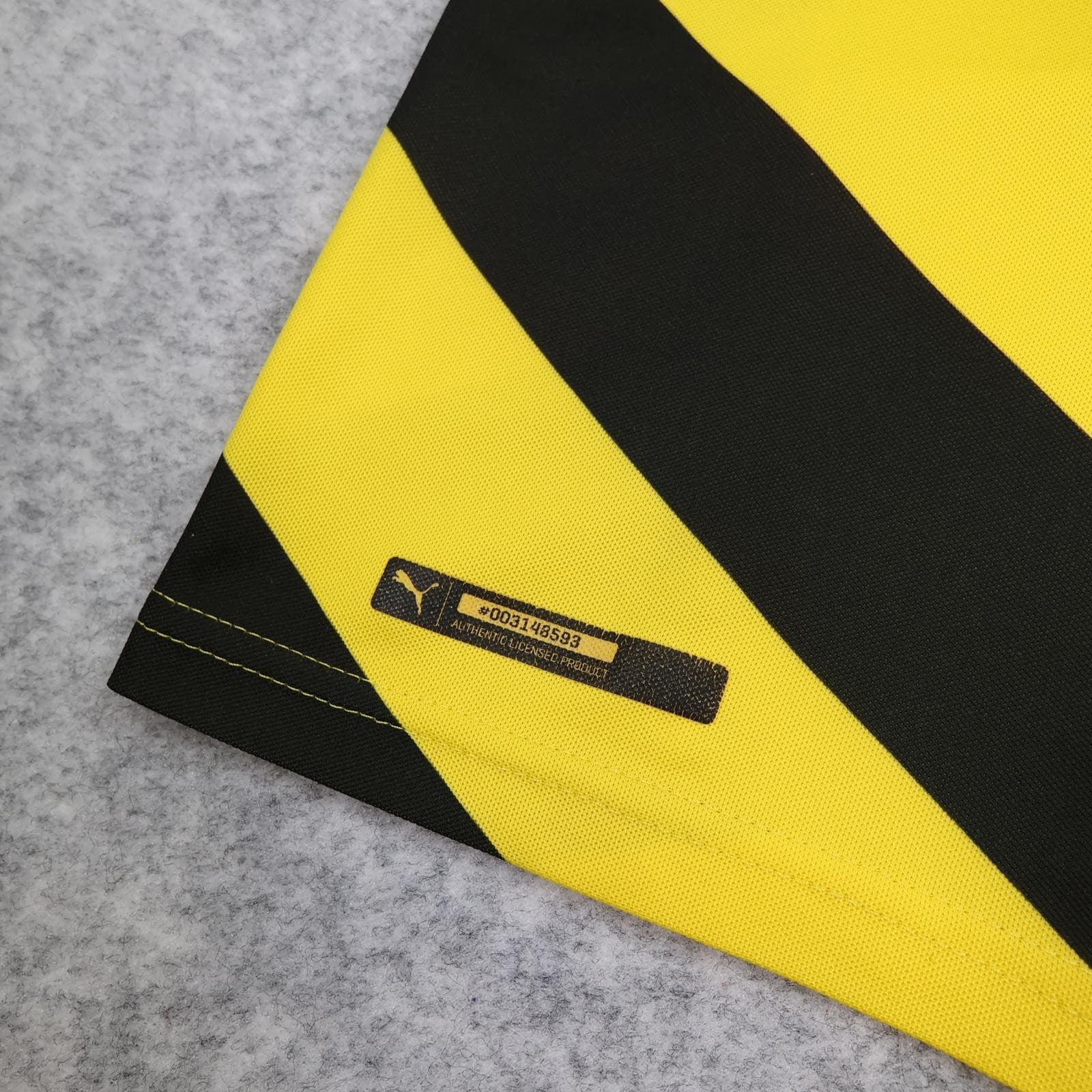 Borussia Dortmund Shirt Mens Medium Yellow Black Home 2014 2015 Puma Jersey photo 8