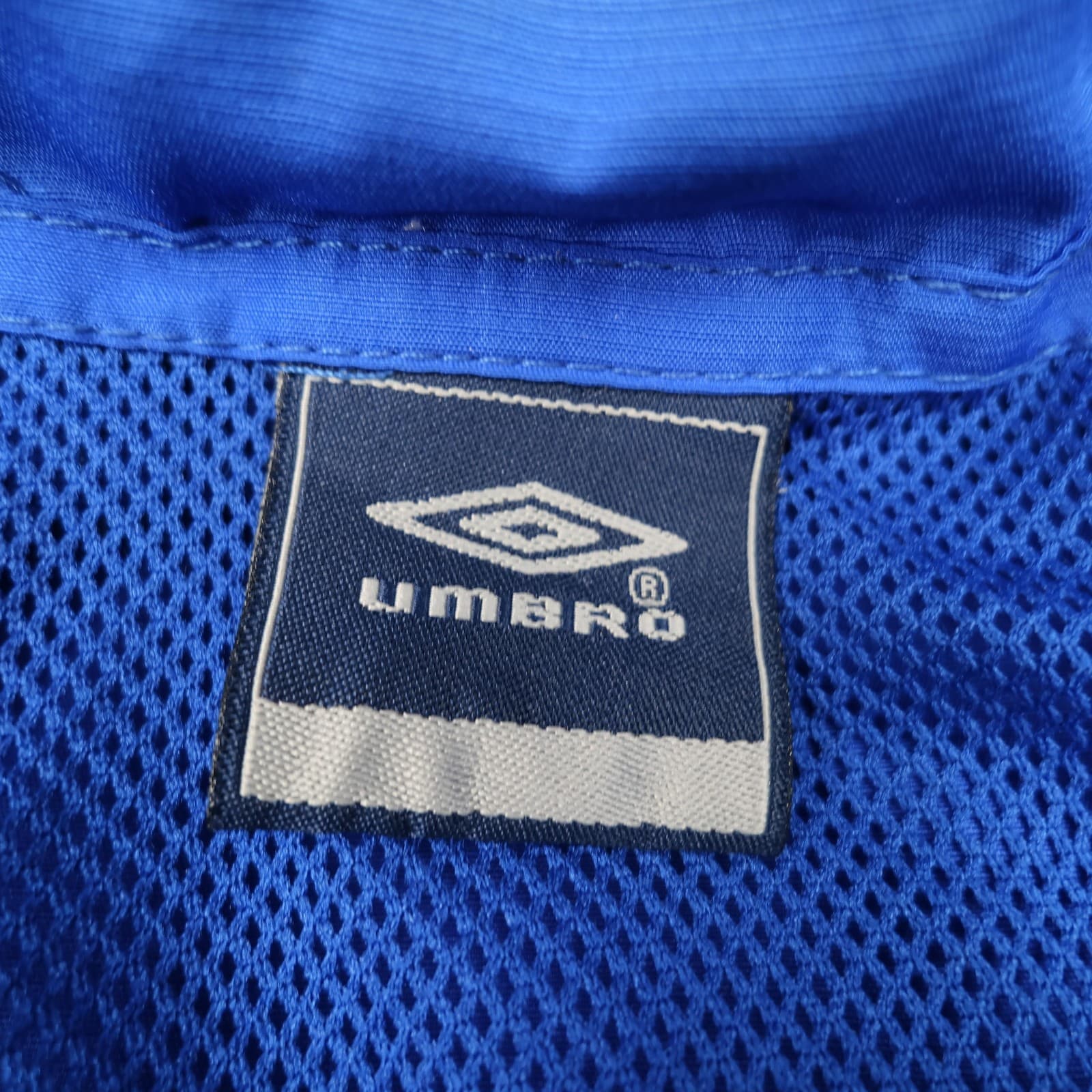 Everton Jacket Mens XXL Blue Navy Football Umbro Hooded Rain Training Coat photo 7