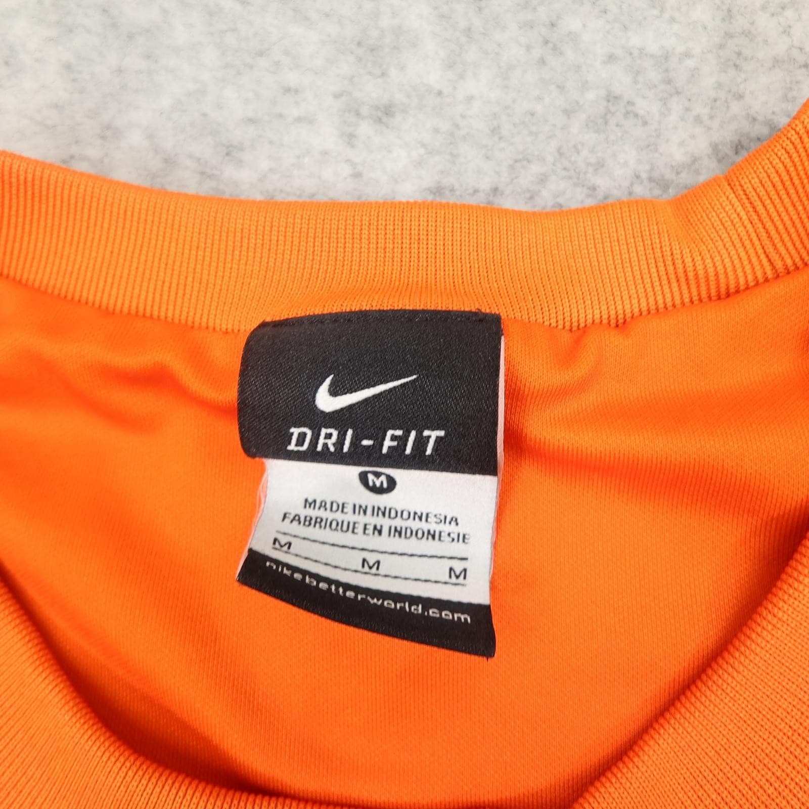 Barcelona Shirt Mens Medium Orange Away 2012 2013 Football Nike Qatar Foundation photo 6