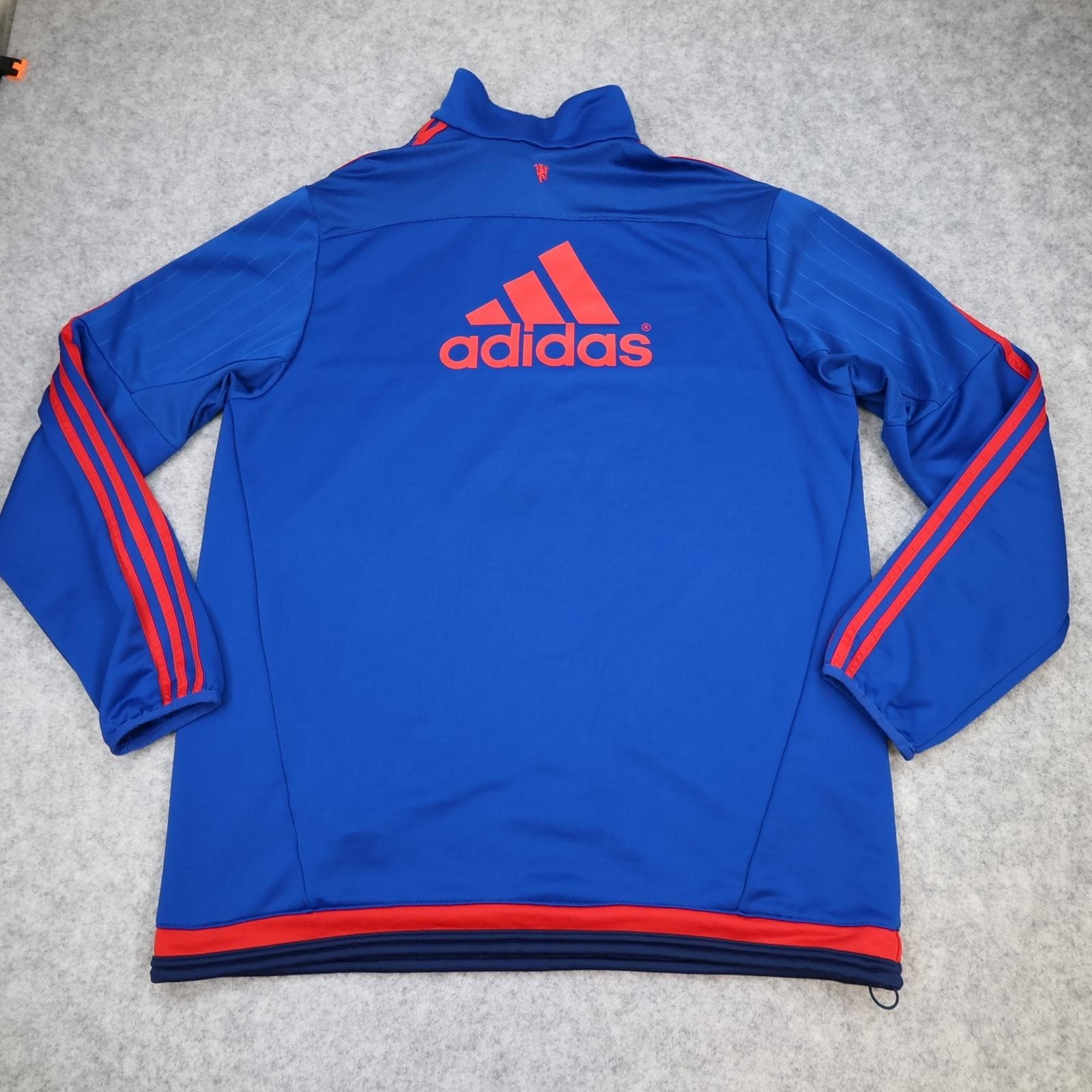 Manchester United Training Drill Top Mens Large Blue 2015 2016 Football Pullover photo 2