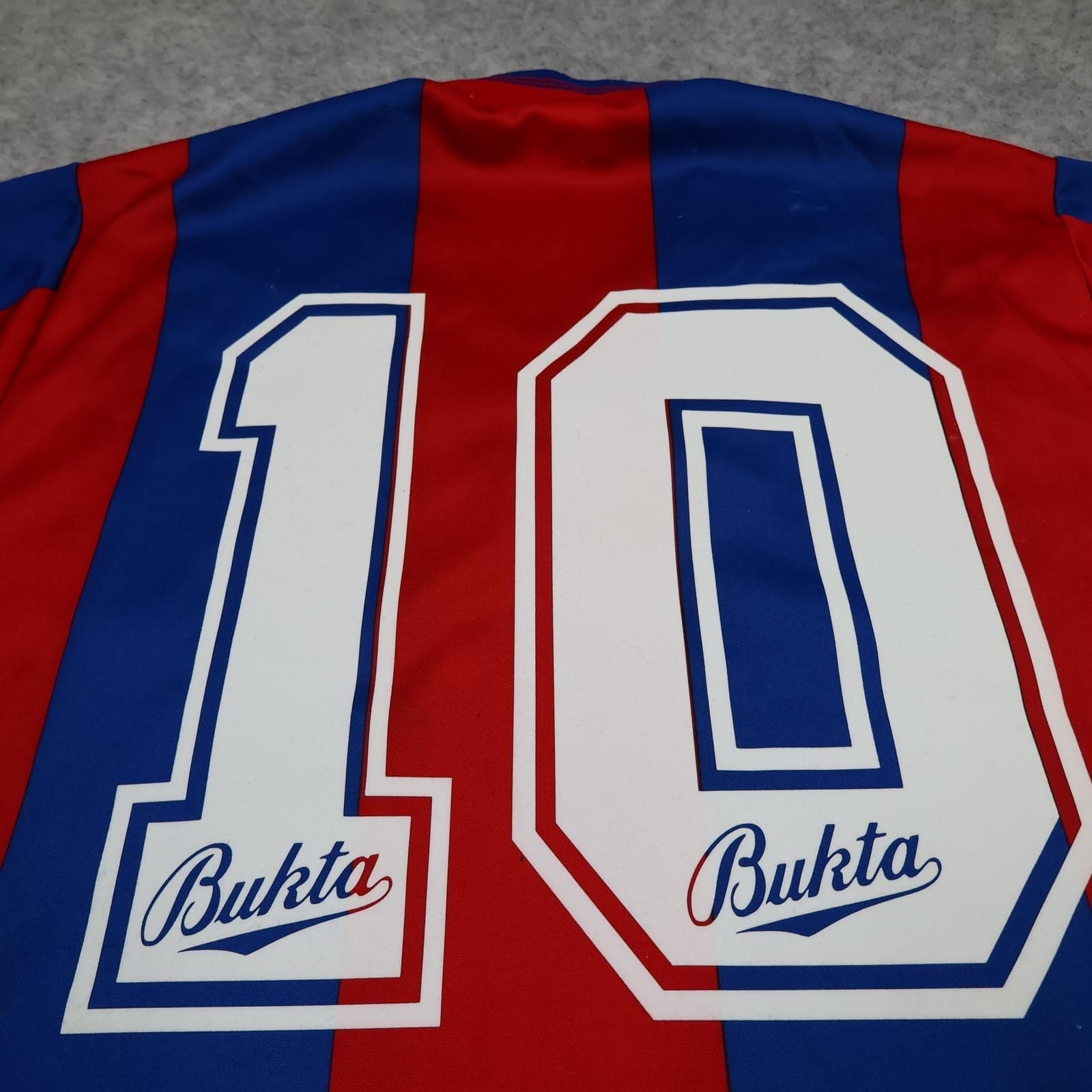Vintage Crystal Palace Shirt Mens Large Home Red Blue 1989 1990 Bukta Virgin 80s photo 19