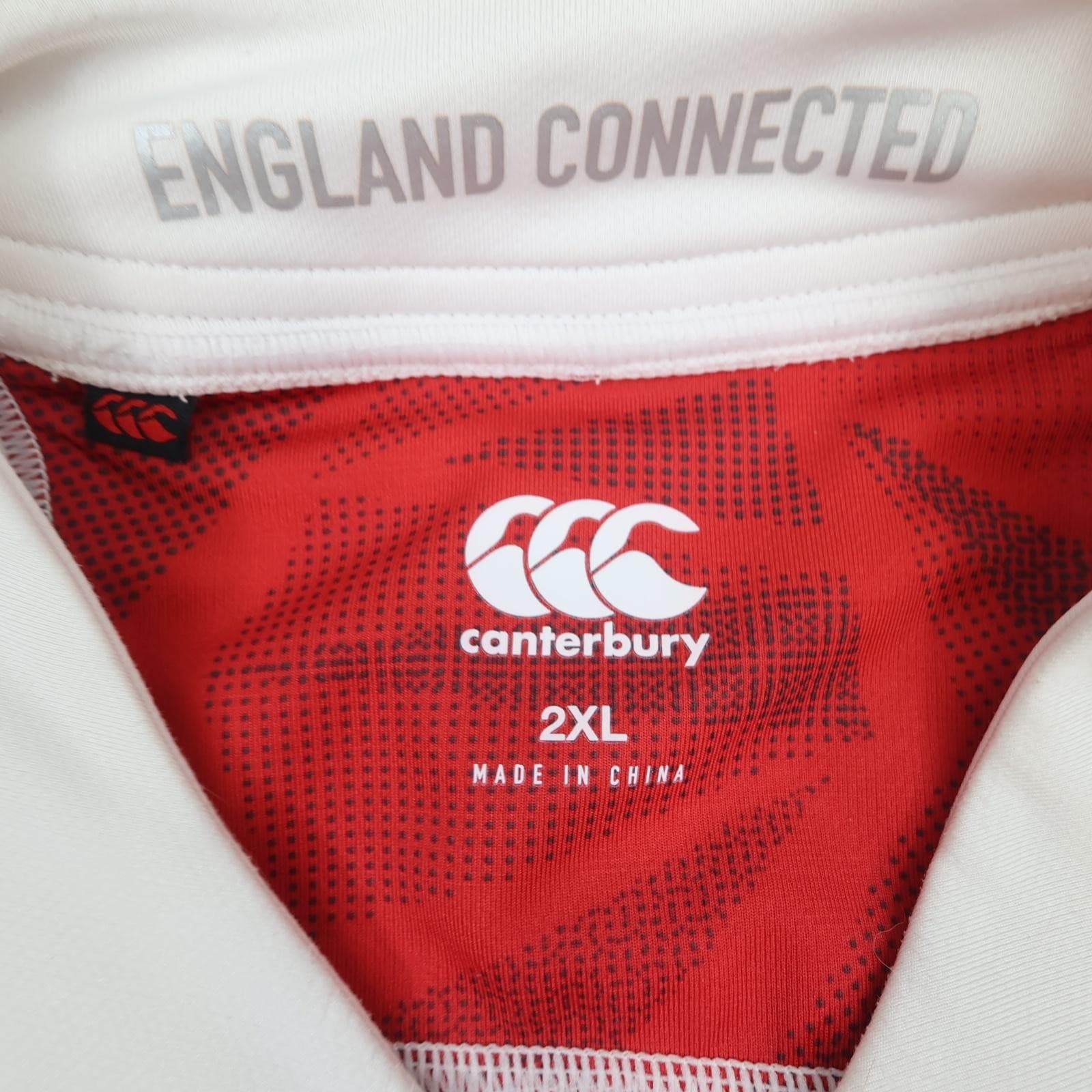 England Rugby Shirt Mens 2XL White Rugby Union Canterbury O2 Home Vapodri+ photo 8