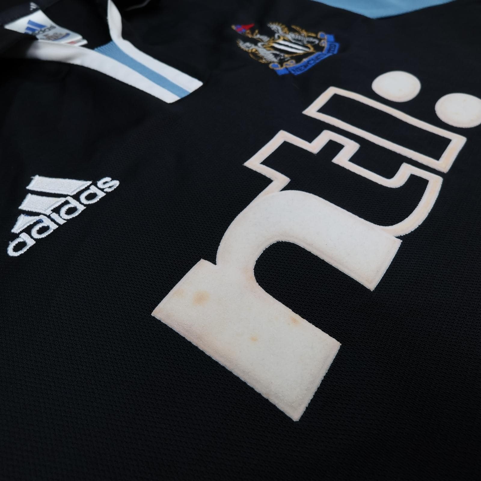 Vintage Newcastle United Shirt Mens Medium Black Away Kit 2000 2001 Adidas NTL photo 9