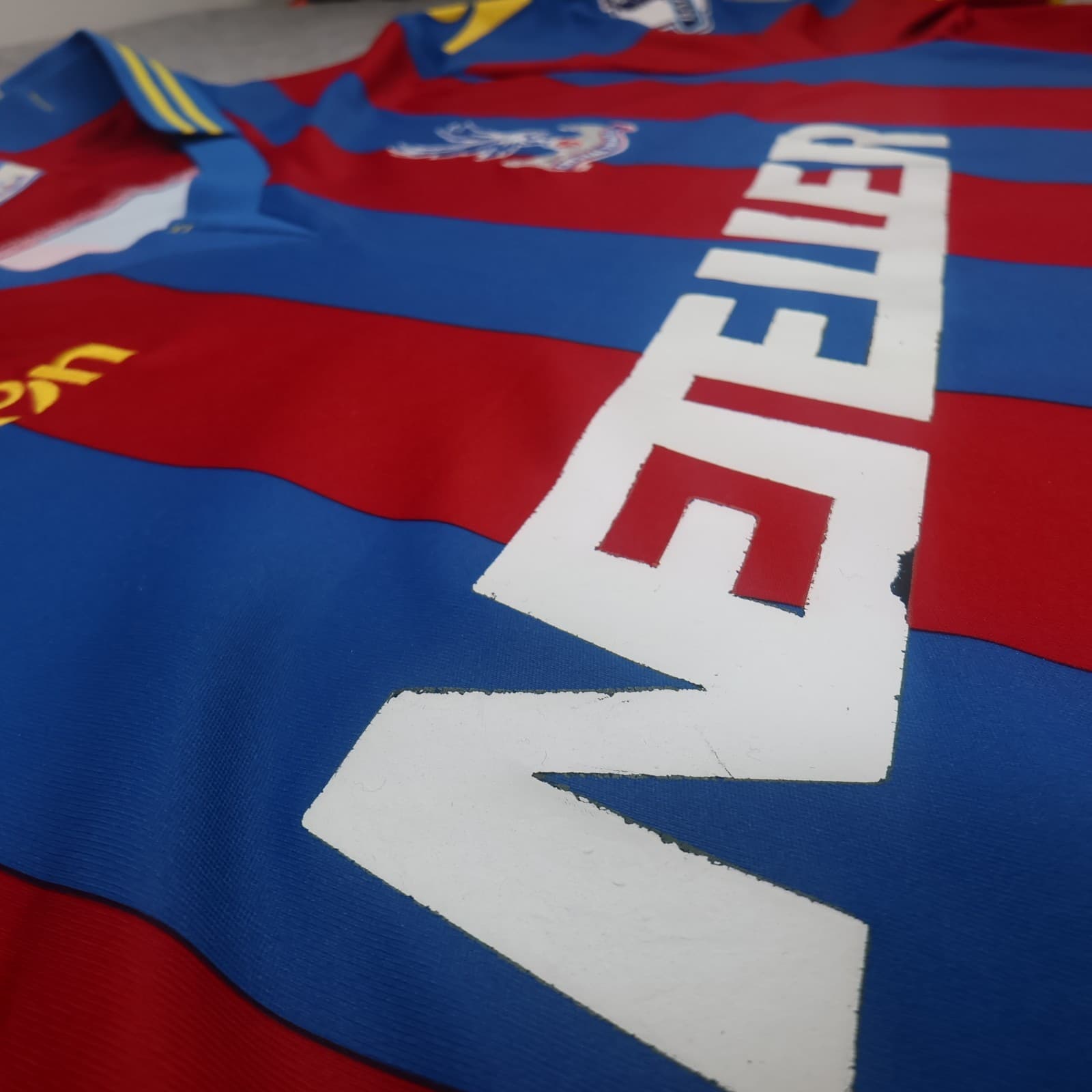 Crystal Palace Shirt 4XL Red Blue Home Kit 2014 2015 Macron Soccer Jersey 48" photo 9