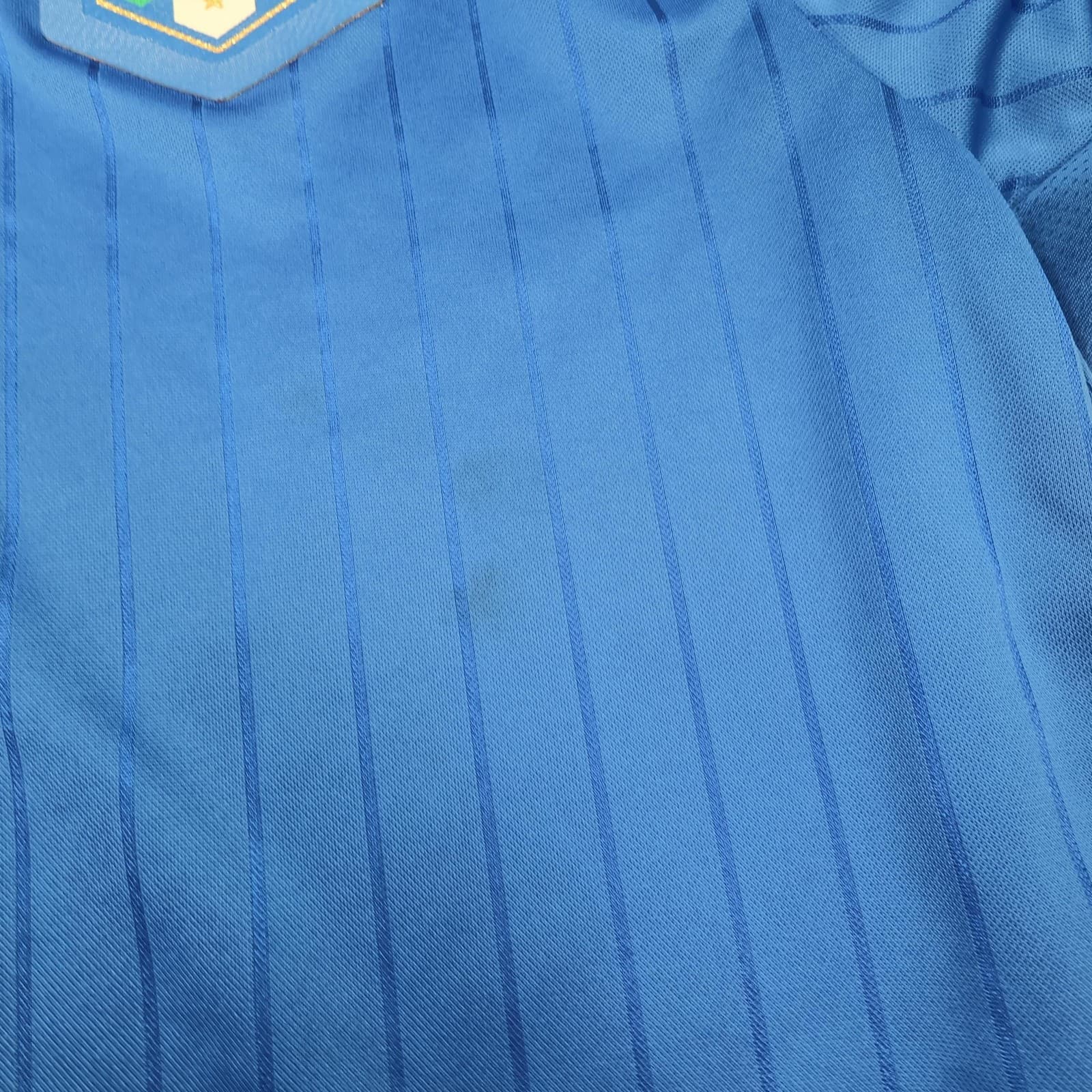 Italy Home Shirt Mens XL Blue 2016 2017 Puma Italia FIGC Badge Jersey Top photo 8
