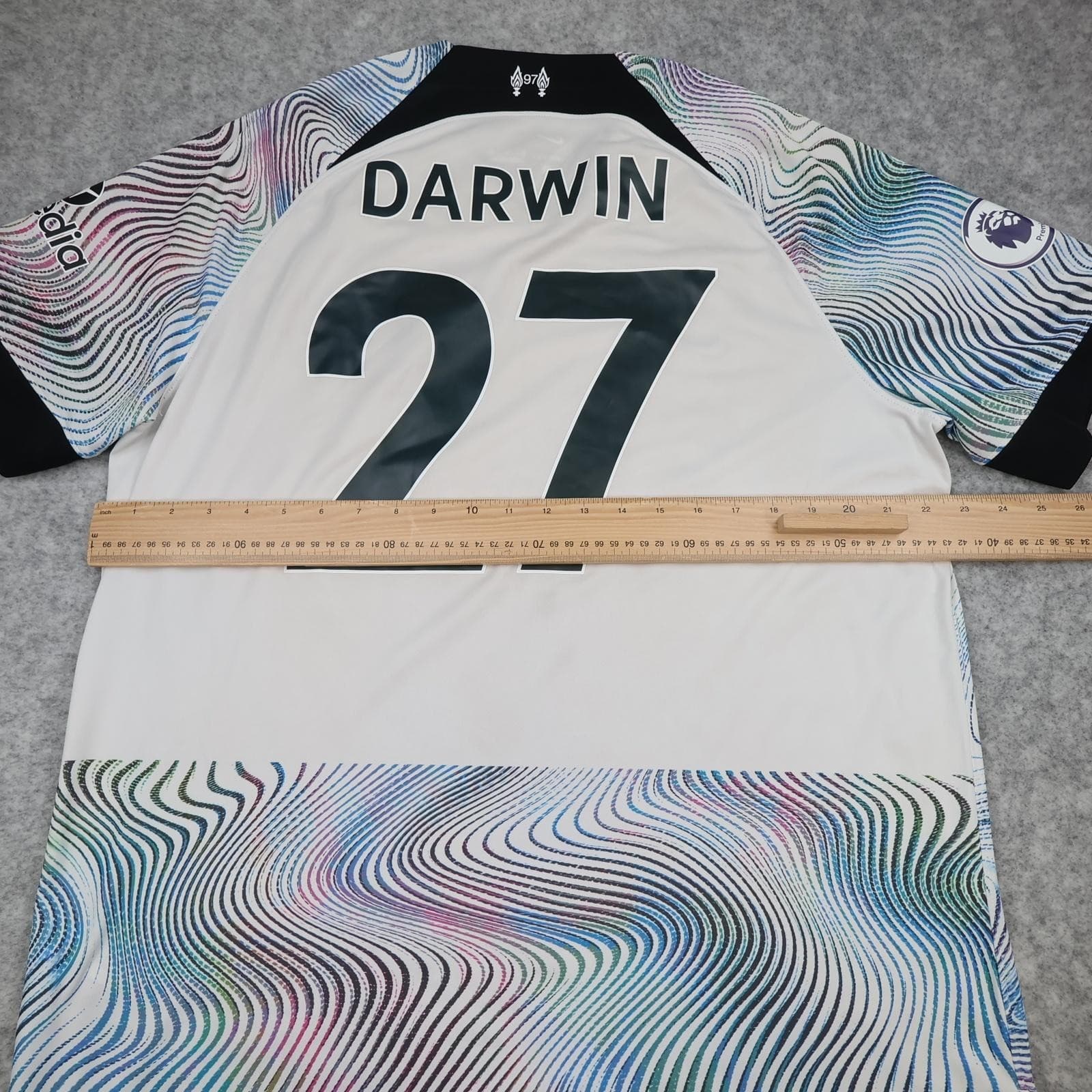 Liverpool Away Shirt Mens XL Multi EPL Football Nike 2022 2023 Darwin 27 photo 11