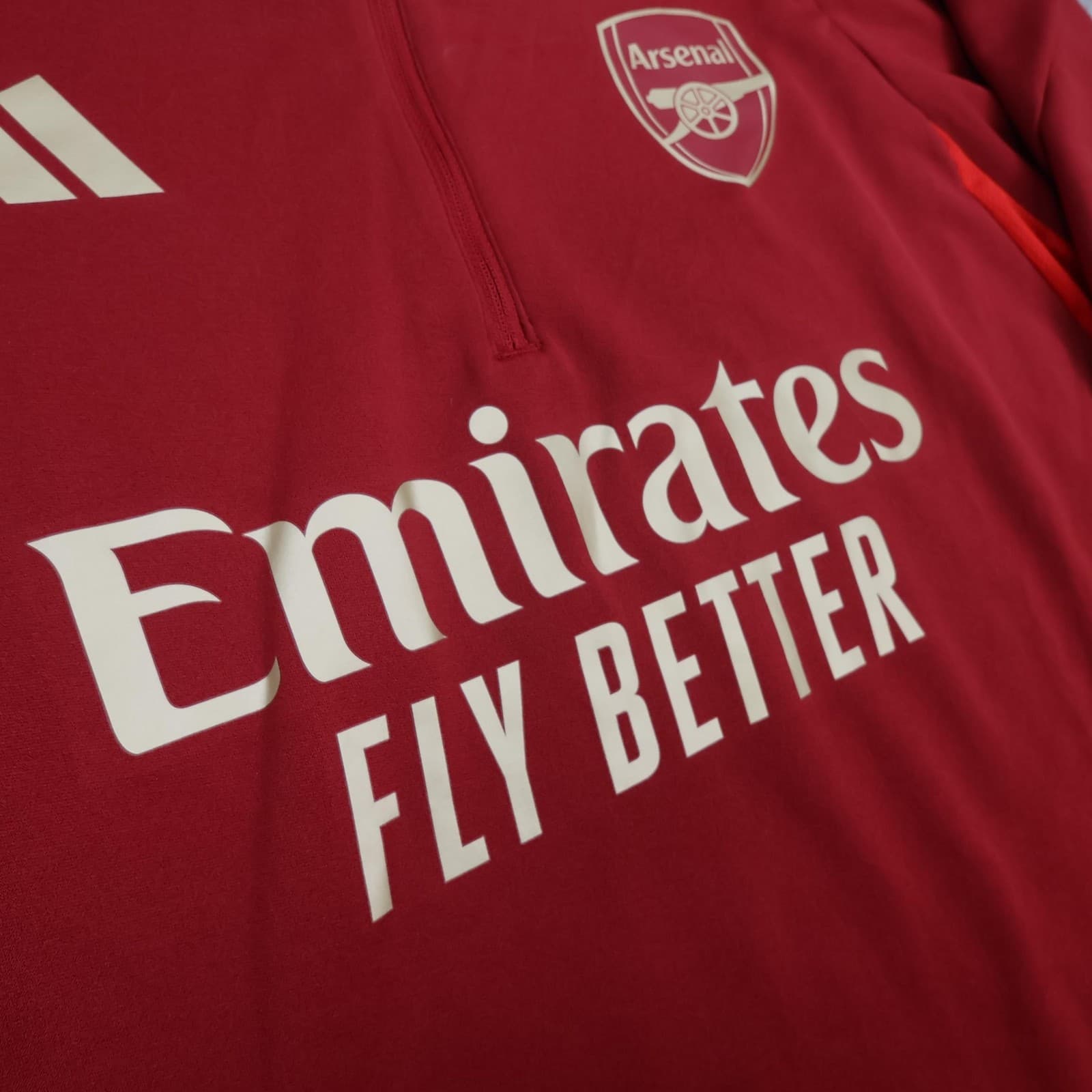 Arsenal Training Top Mens Large Red Football Adidas Pullover 2023 2024 Kit photo 6