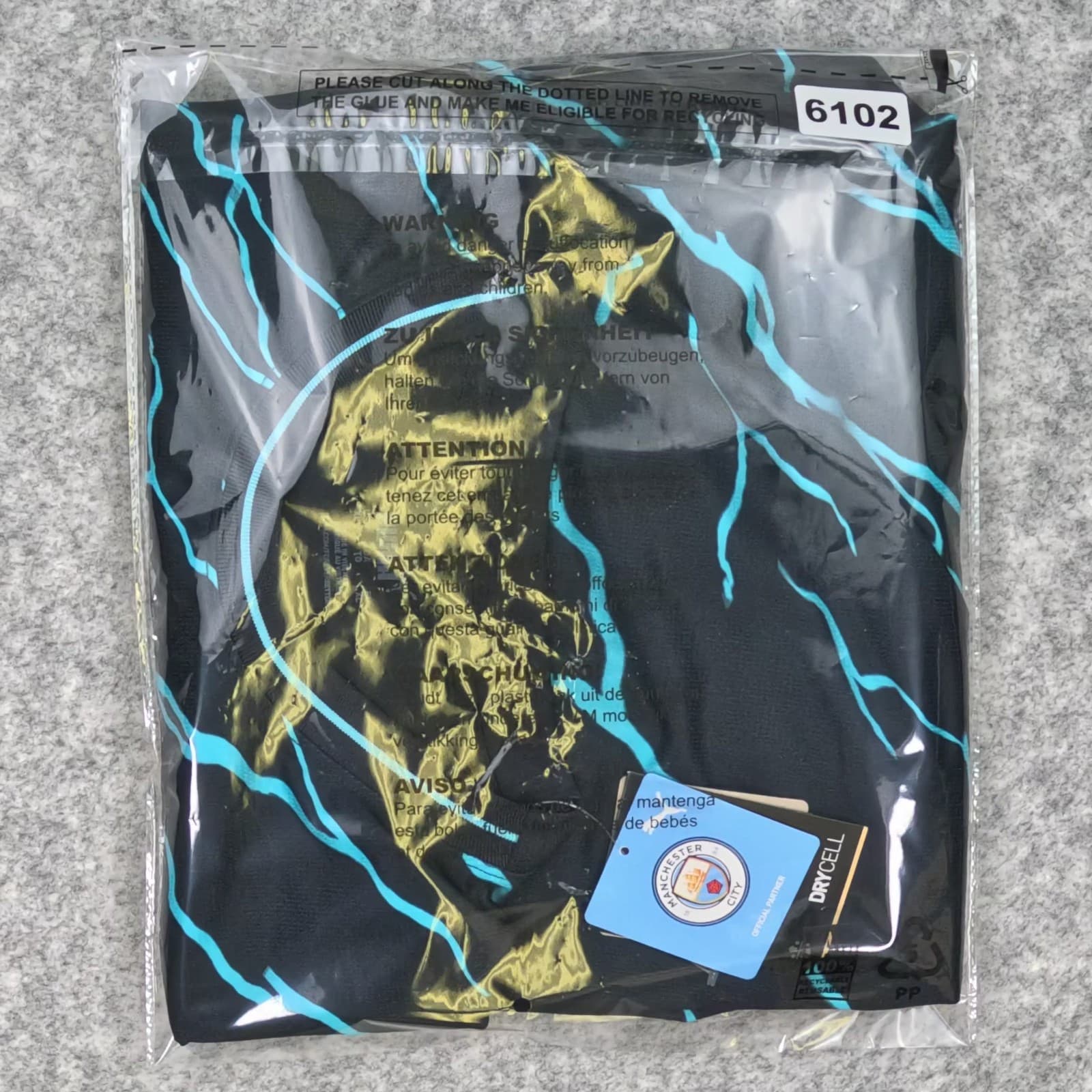 Manchester City Football Shirt Extra Large Black 2023 24 PUMA Haaland Jersey photo 6