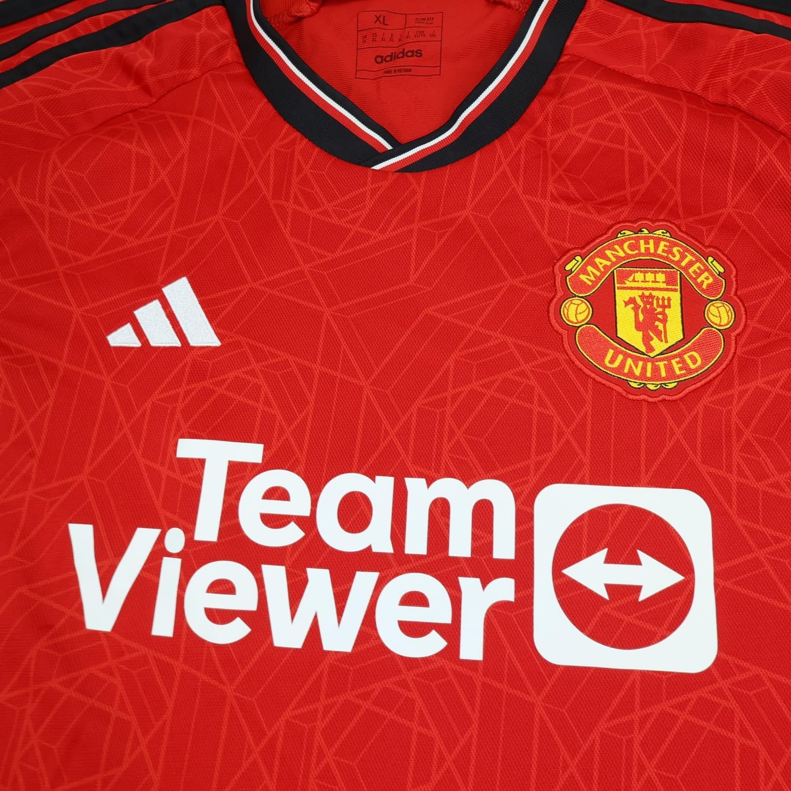 Manchester United Shirt Mens XL Red Home 2023 2024 Football Soccer Adidas Jersey photo 3