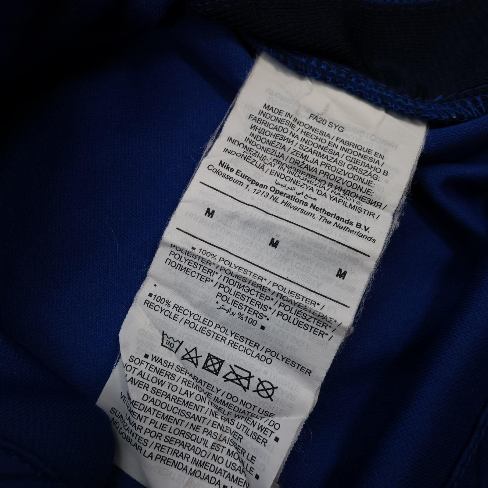 Chelsea Shirt Mens Medium Blue Home 2020 2021 Football Nike Kante 7 UCL Final photo 12
