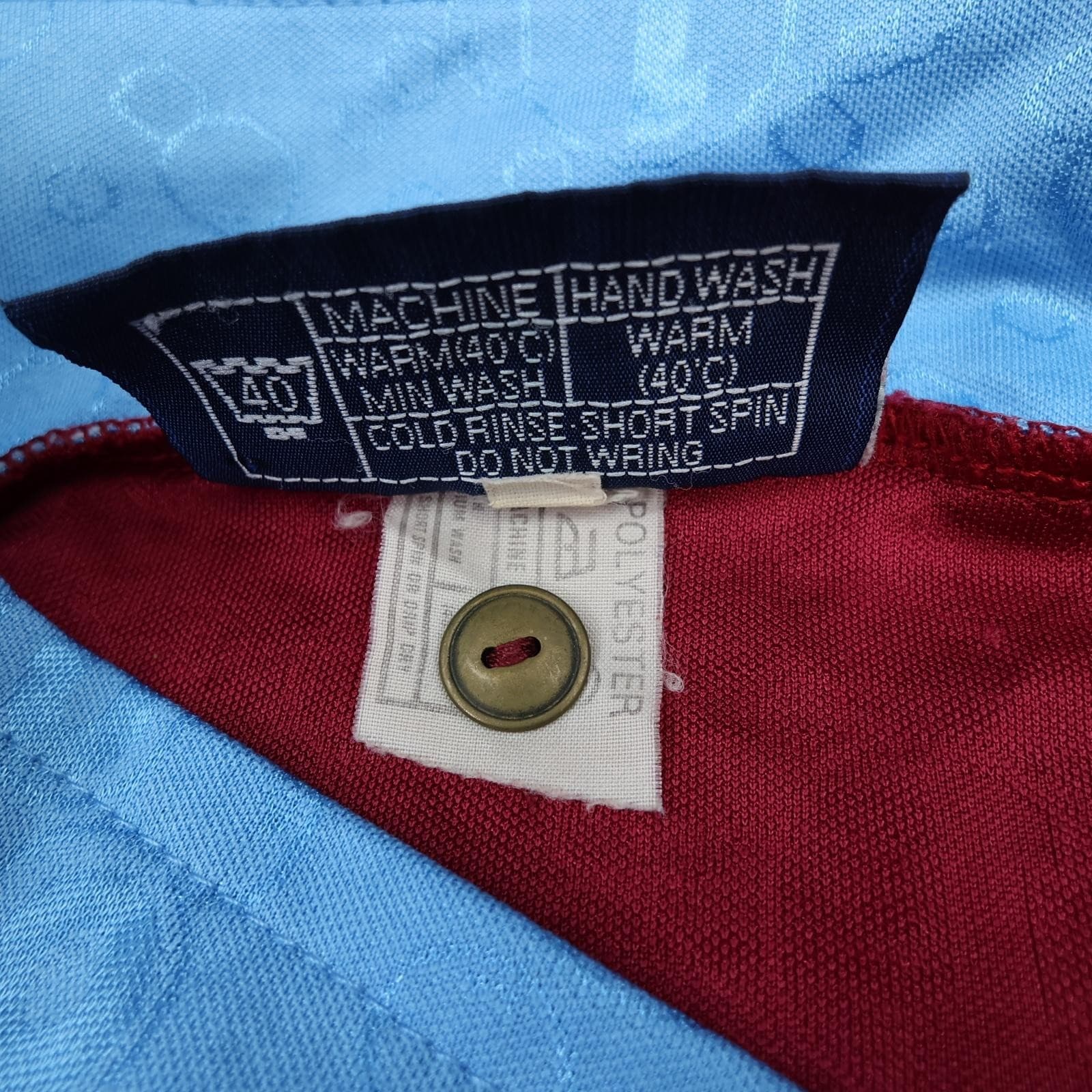 Vintage West Ham United Shirt Mens XL Red Home 1995 1997 Pony Dagenham Motors photo 9