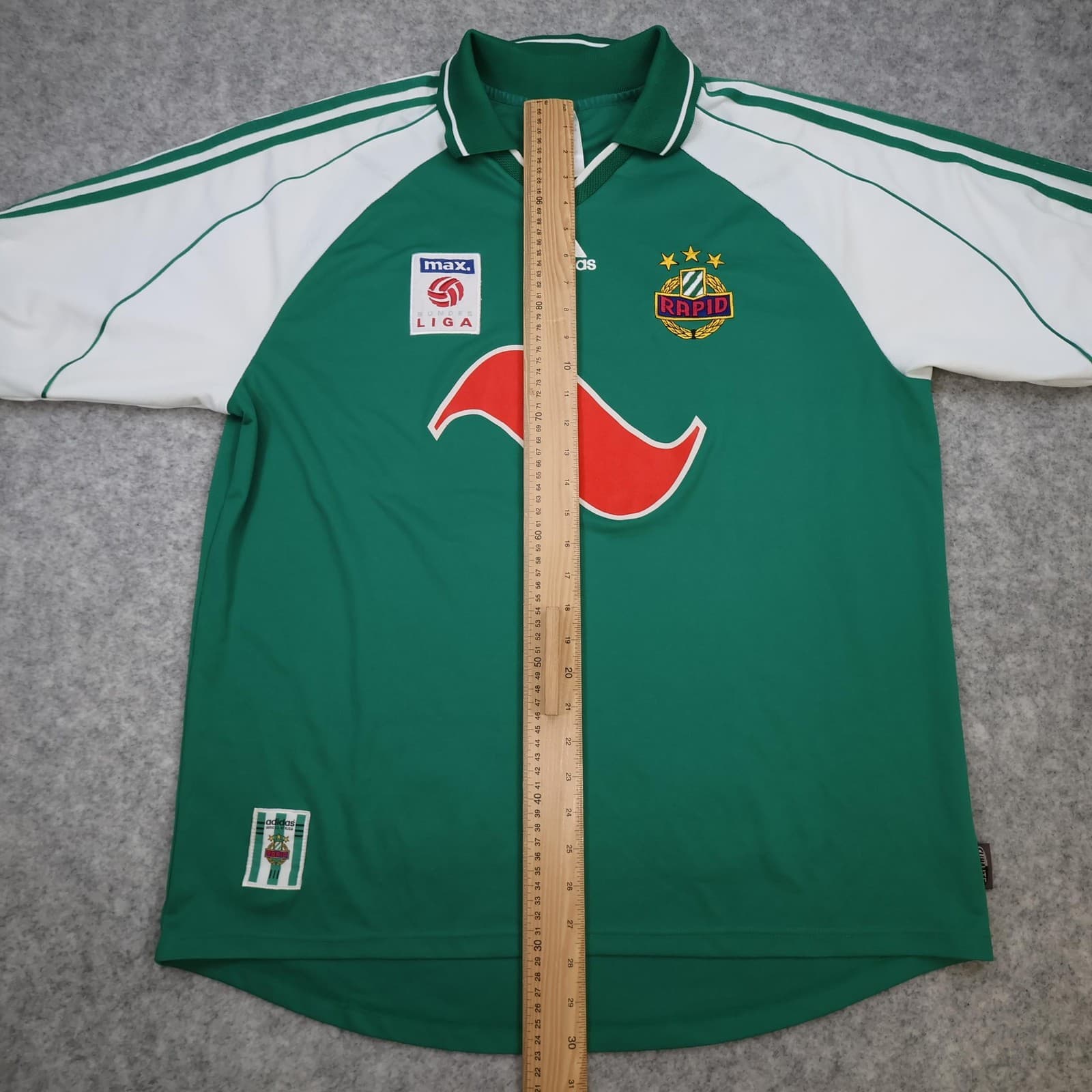 Vintage Rapid Vienna Shirt Mens Large Green Home 1999 2000 Soccer Adidas Jersey photo 12