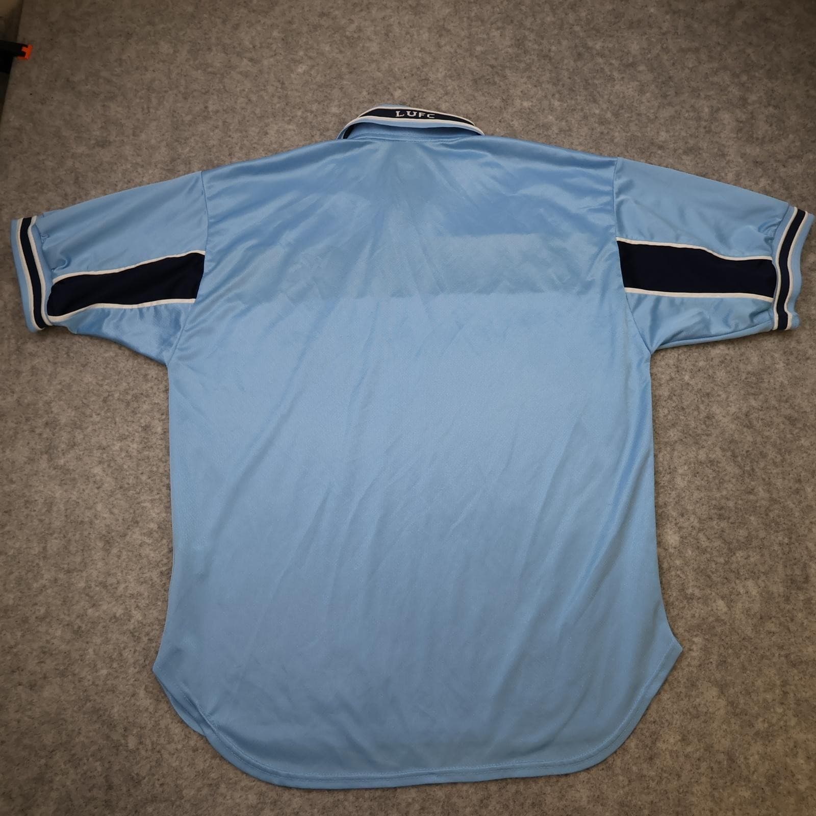 Vintage Leeds United Shirt Mens Large Blue Third 1999 2000 Puma Packard Bell photo 2