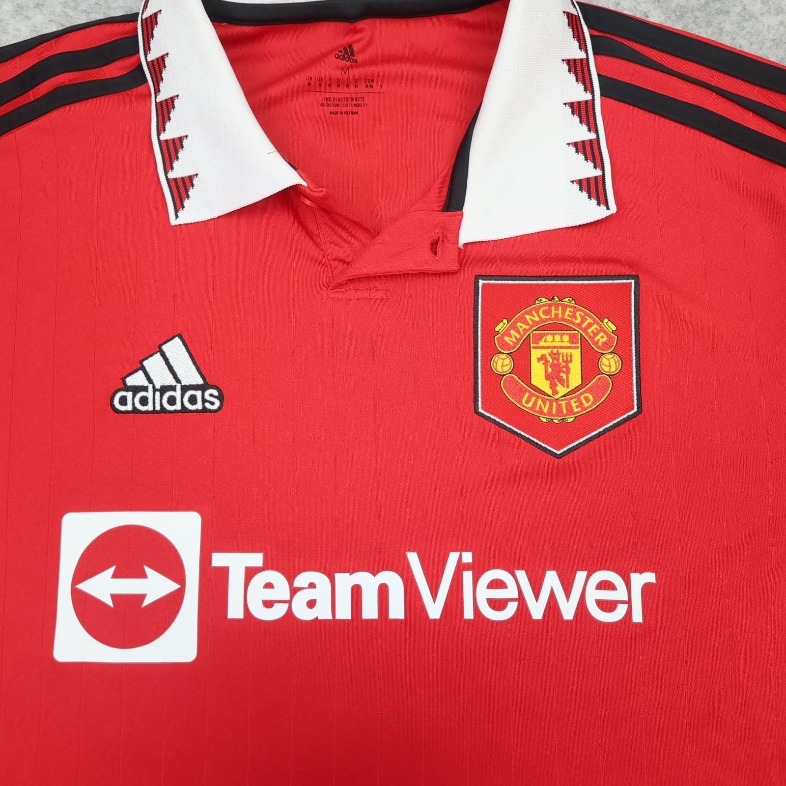 Manchester United Shirt Mens Medium Red Home 2022 2023 Adidas Martinez 6 photo 3