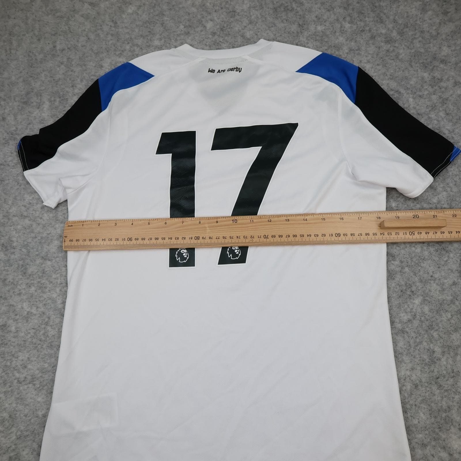 Derby County Shirt Mens Medium White Home 2018 2019 EPL Football Umbro 17 photo 8
