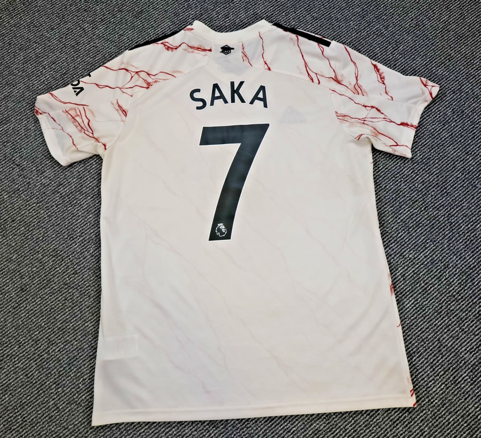 Arsenal Shirt Large White Away Kit 2021 2022 Adidas Jersey Soccer Bukayo Saka 7