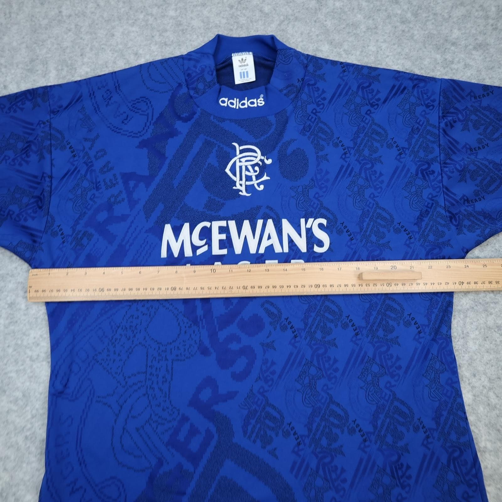 Vintage Rangers Shirt Mens XL Blue Home 1994 1996 Football Adidas McEwan's photo 8