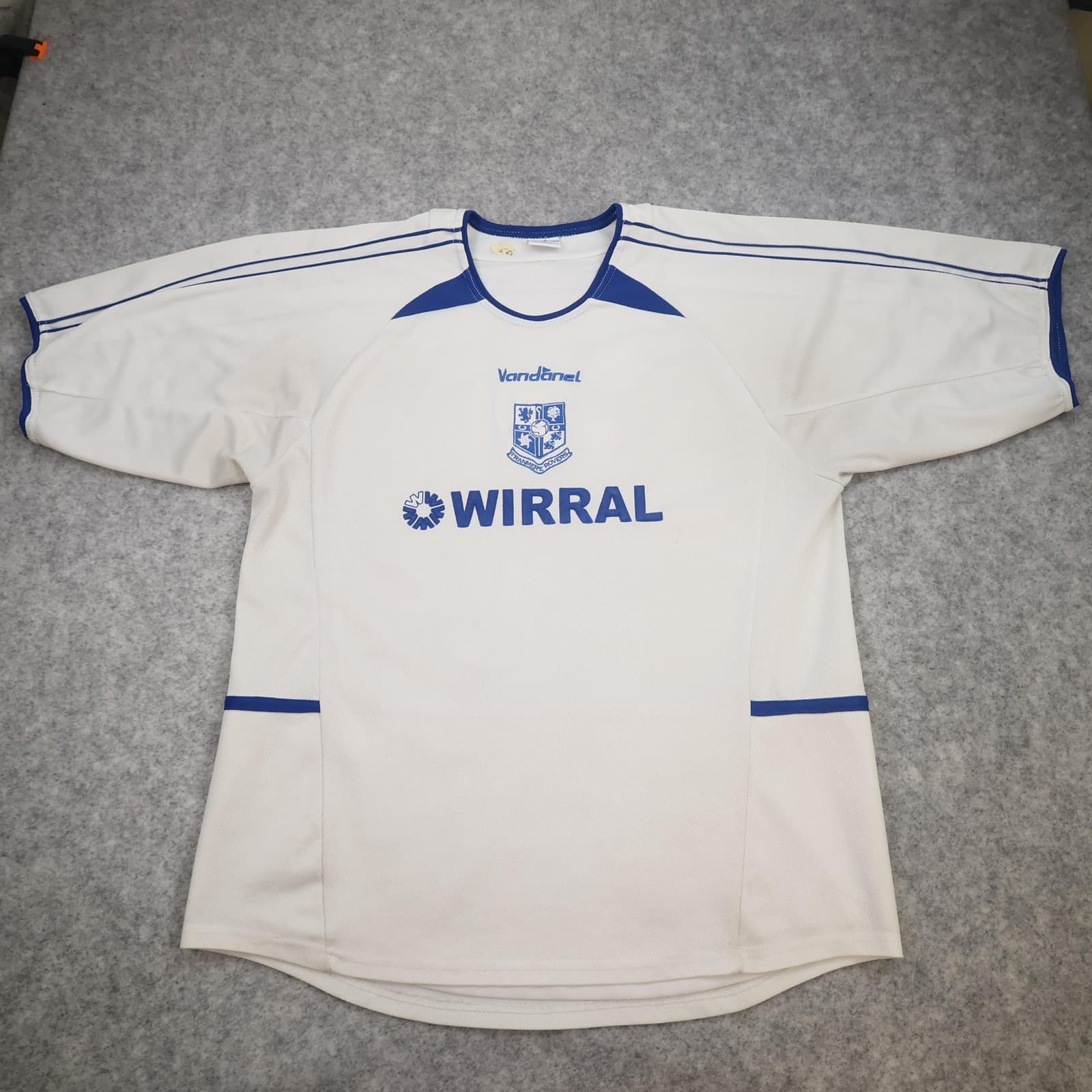 Tranmere Rovers Shirt Mens Large White Home EFL 2004 2005 Vandanel Wirral Jersey