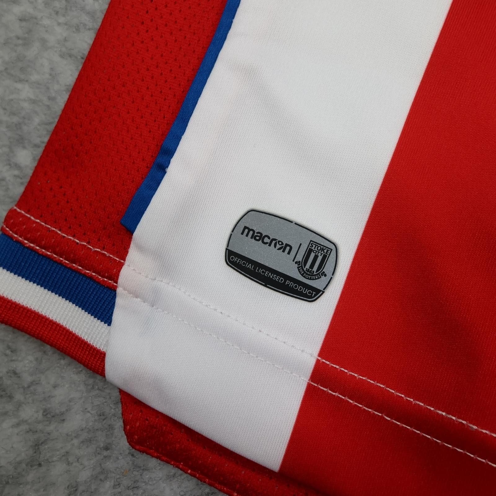 Stoke City Shirt Mens XXXL Red White Home EPL Football Macron Bet365 Jersey photo 7