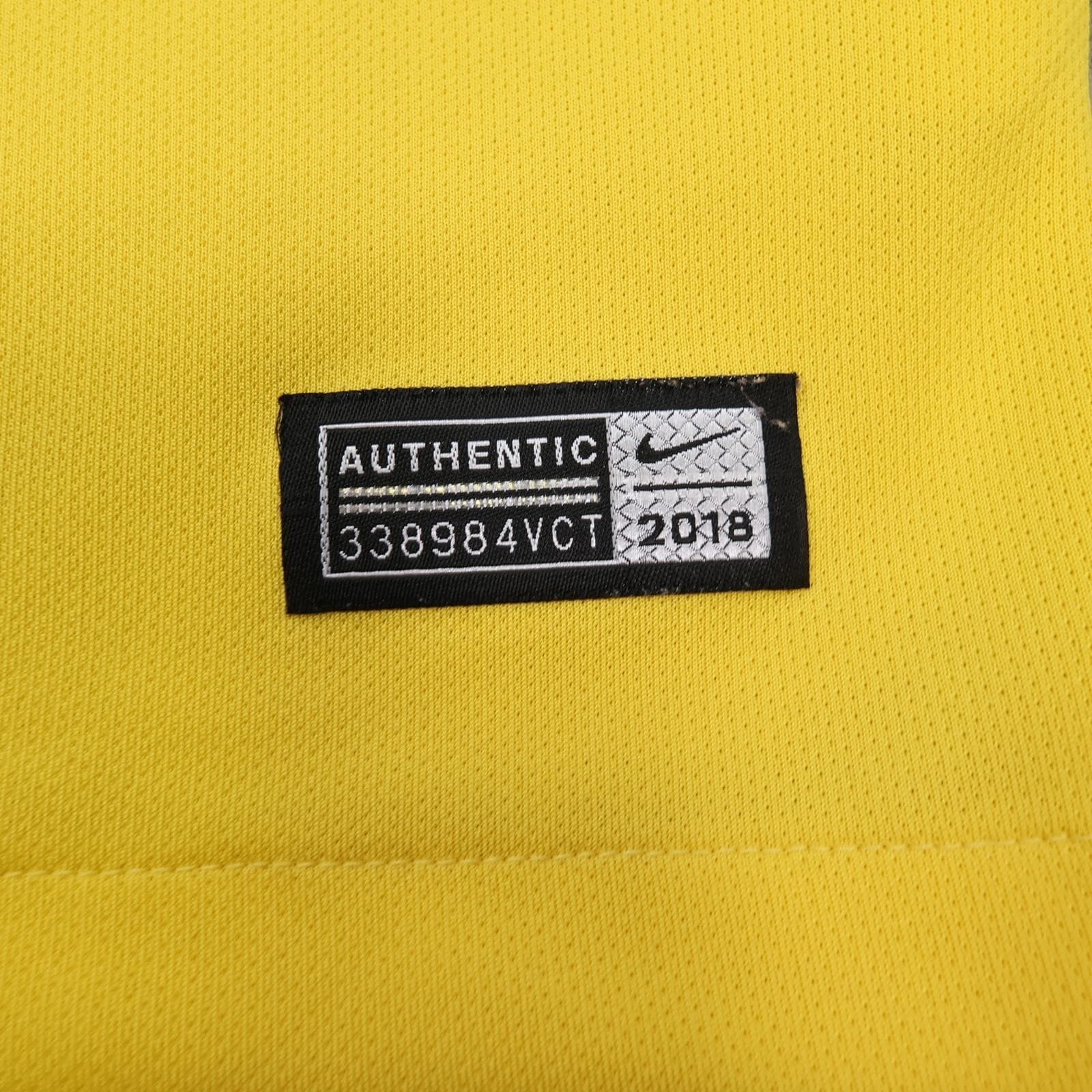 South Africa Home Shirt Mens 2XL Yellow 2018 Football Nike Dri Fit Soccer Jersey photo 6