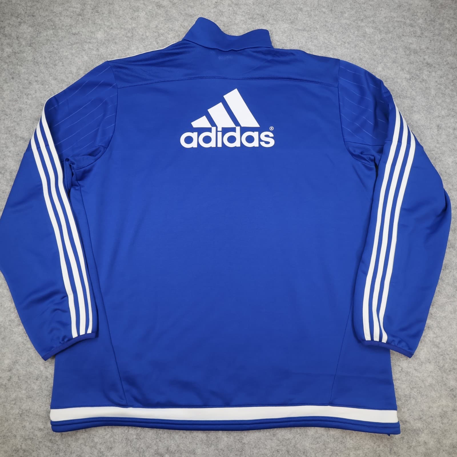 Chelsea Football Drill Top Extra Large Blue Adidas 2015 2016 Soccer Pullover photo 2