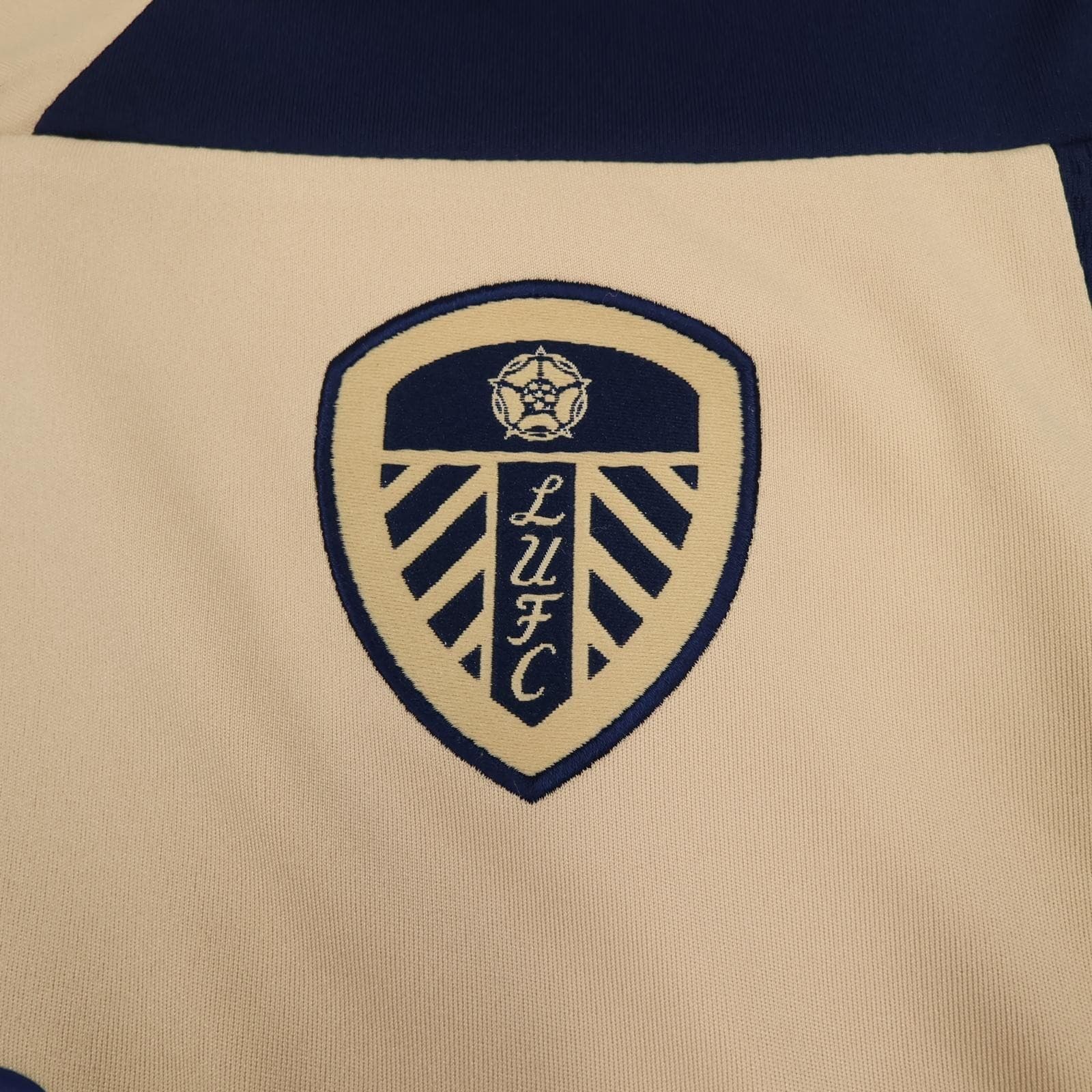 Leeds United Away Shirt Mens Small Beige 2013 2014 Football Macron Enterprise photo 4